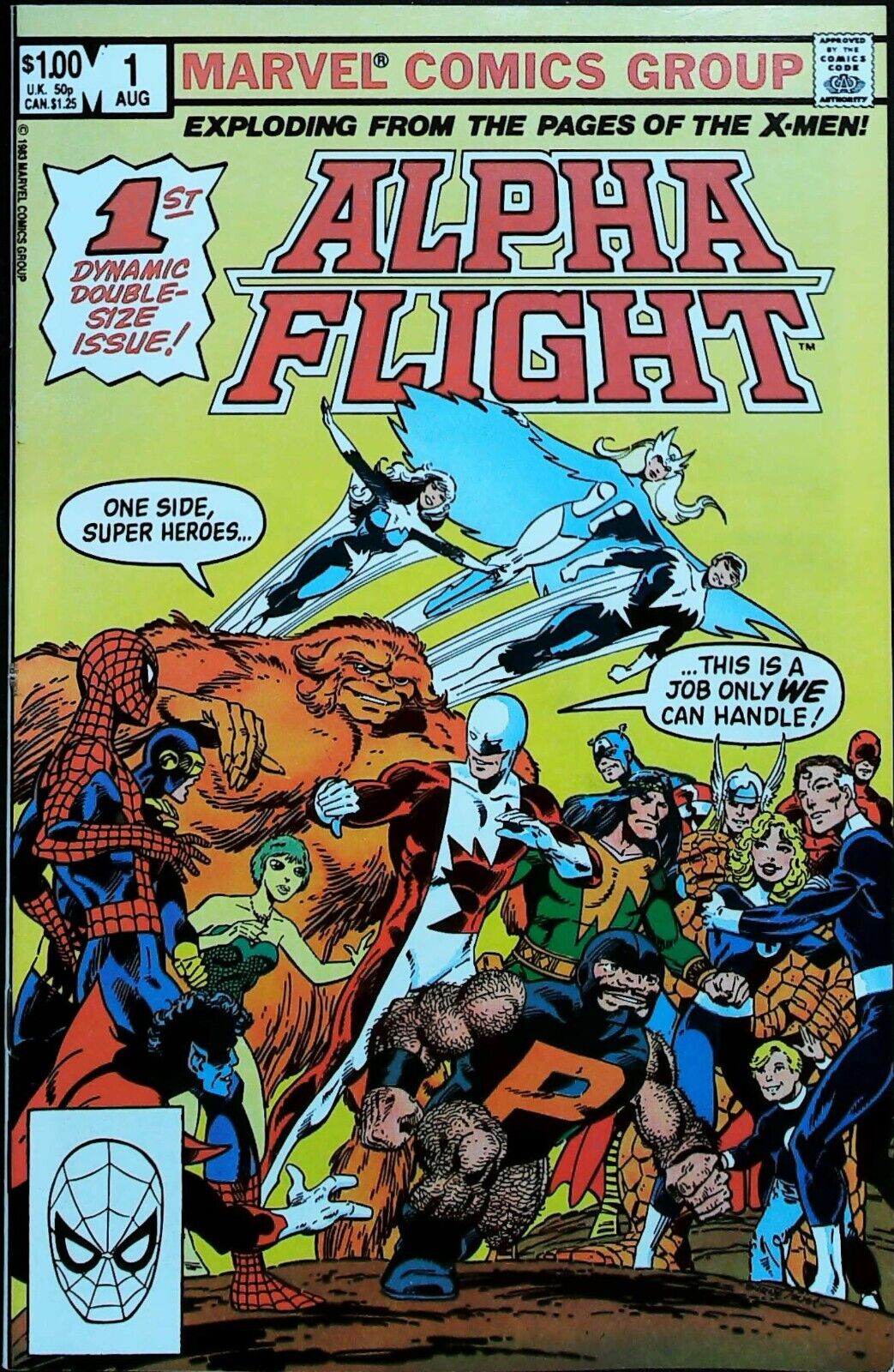 Alpha Flight #1 Vol 1 (1983) KEY *Origin Of Alpha Flight* - Very Fine Range