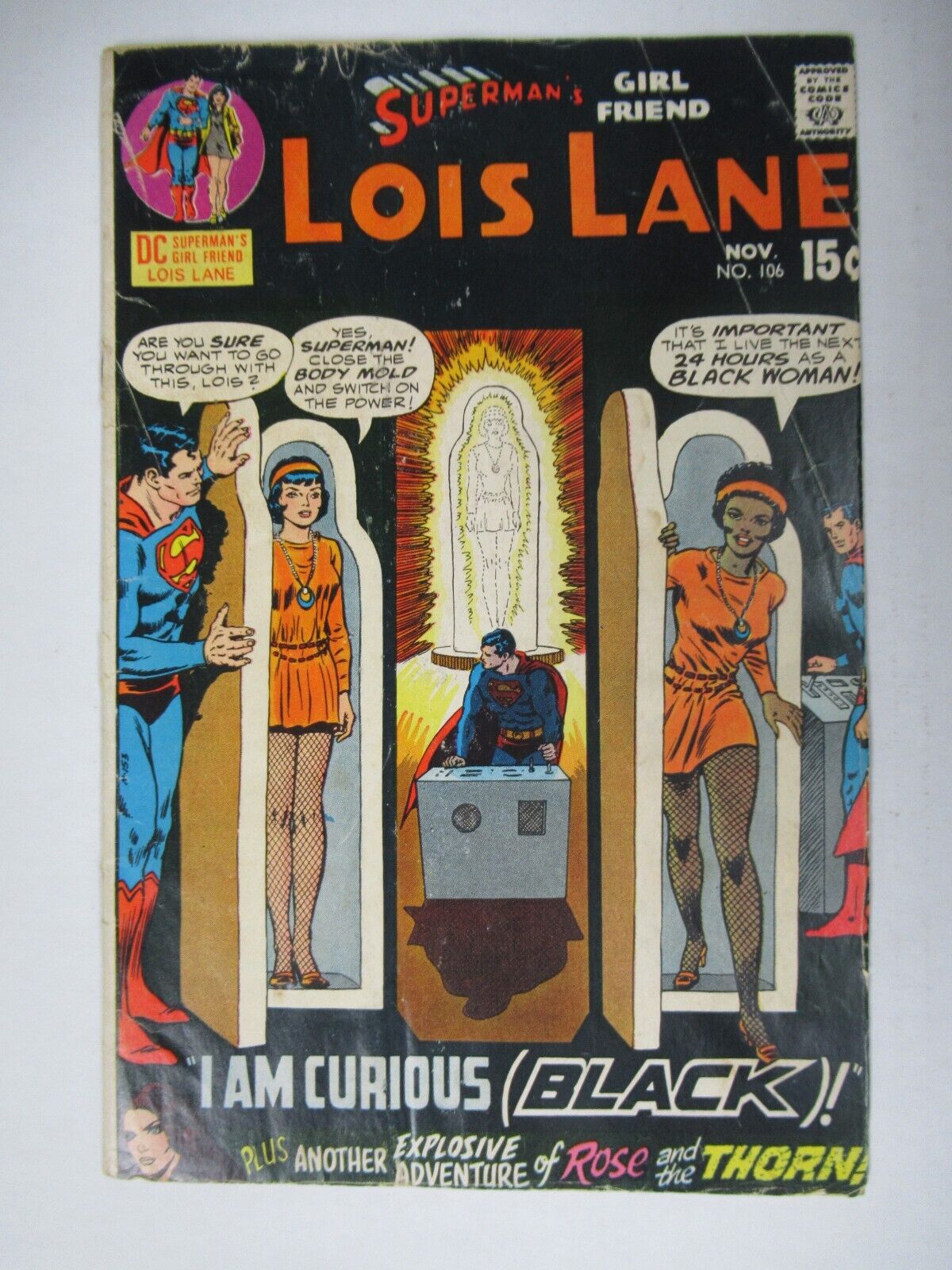 1970 DC Comics Superman\'s Girlfriend Lois Lane #106