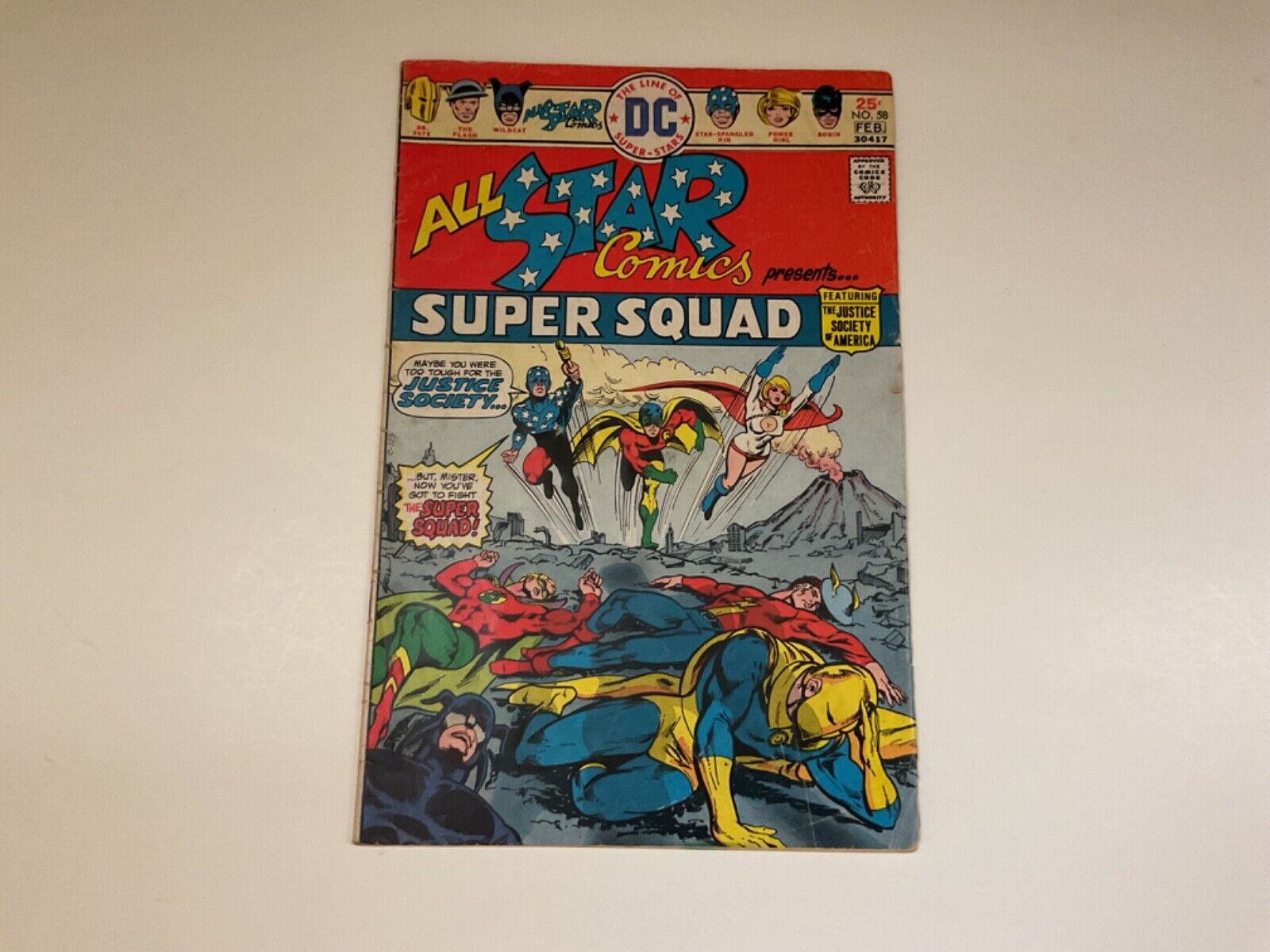 All-Star Comics #58 Super Squad 1st Appearance of Power Girl DC Comics VG