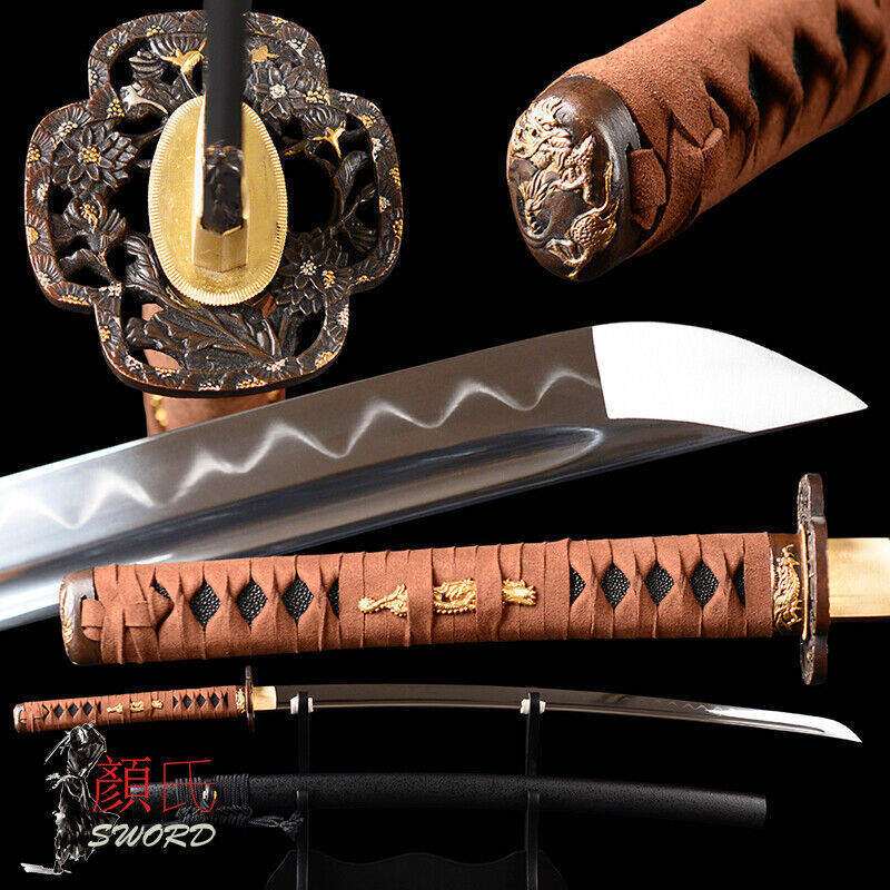 Top Grade Japanese Samurai Sword Katana  1095 Carbon Steel Blade Razor Sharp