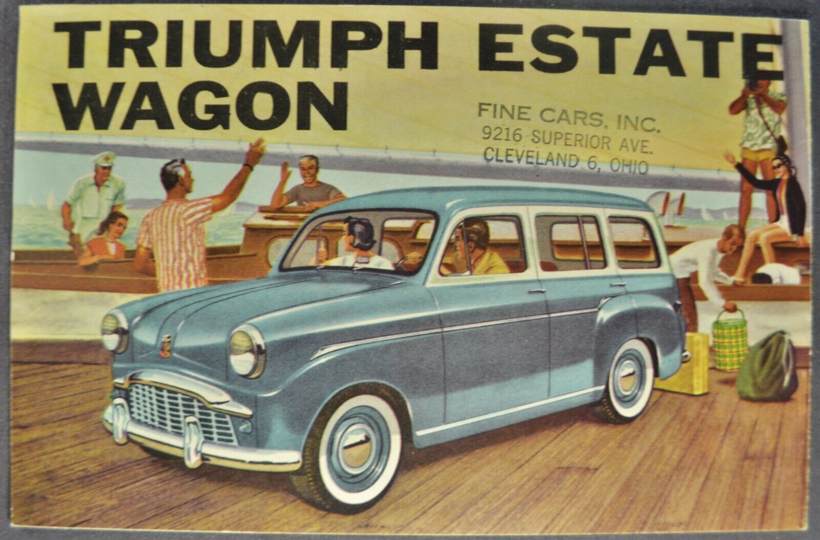 1958 Triumph Estate Wagon & Sedan Catalog Sales Brochure Excellent Original 58
