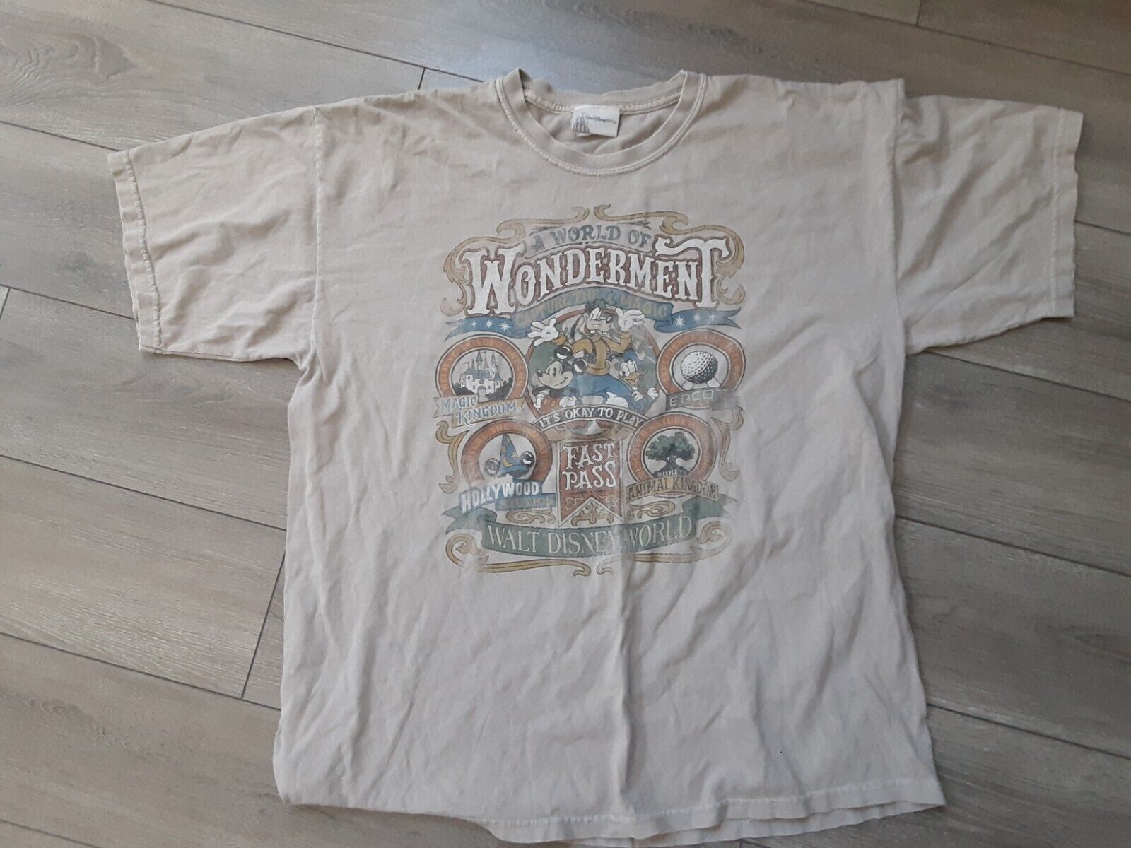 Vintage Walt Disney Wonderment Shirt Mens XL #C