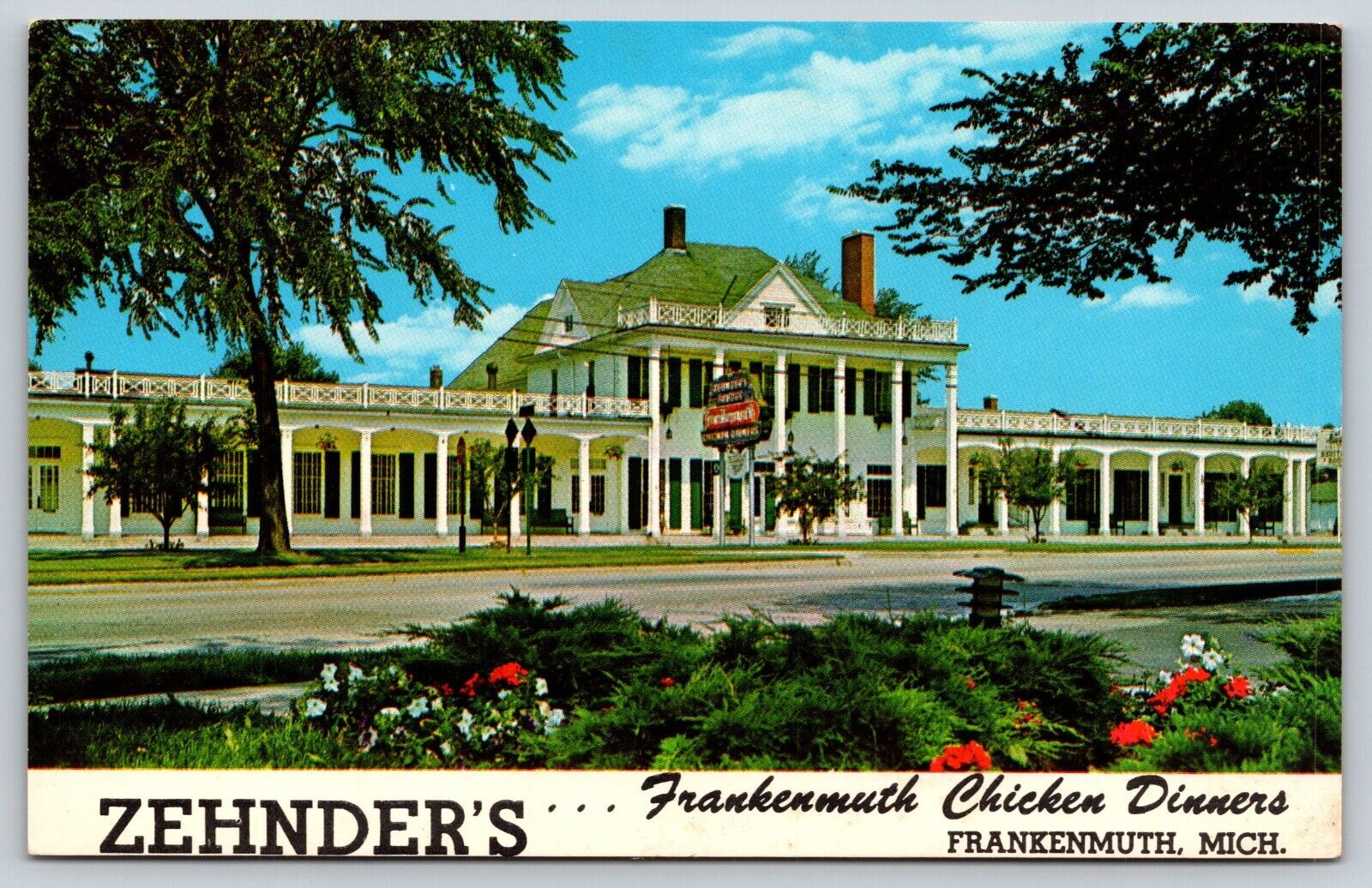 Postcard Zehnder\'s Frankenmuth Chicken Dinners, Michigan Vintage