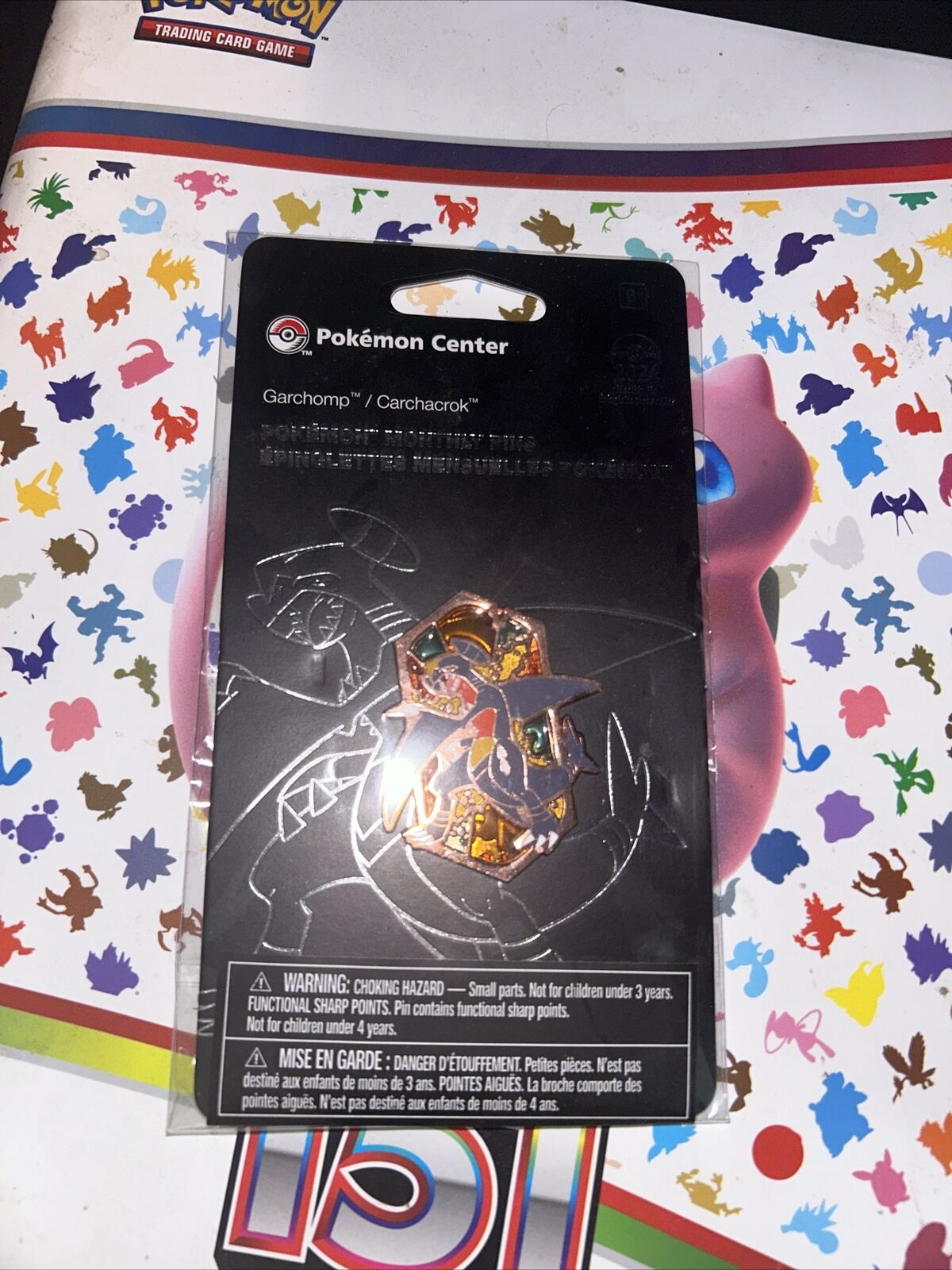 Pokemon Center Garchomp Pokémon Monthly Pins: Dragon Types Pin 1/12