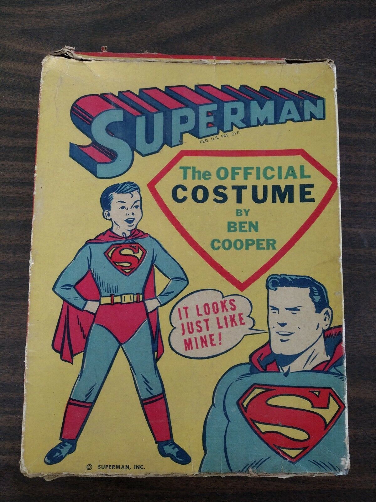 1950s Superman Costume w/original Box