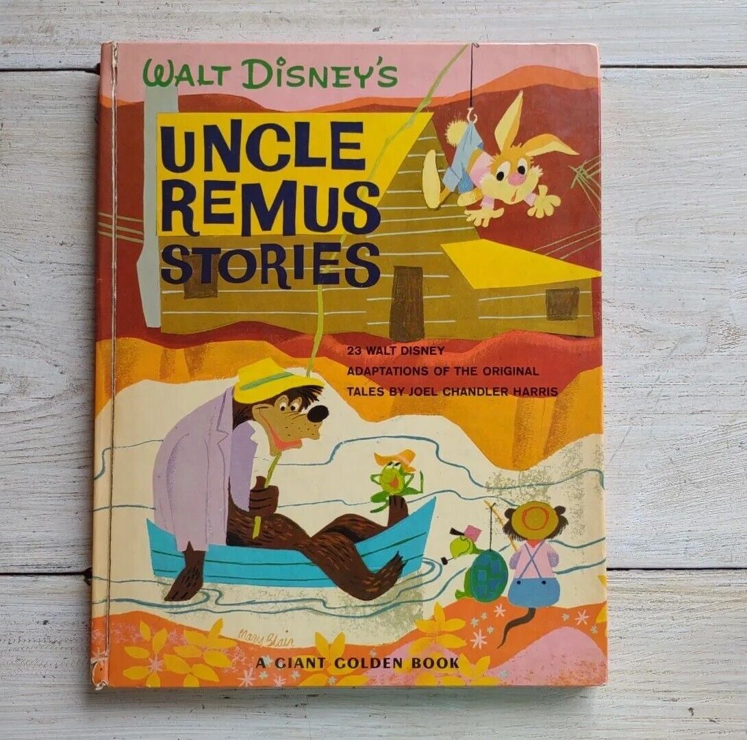 Vintage 1966 WALT DISNEY\'S UNCLE REMUS STORIES Brer Rabbit GIANT GOLDEN BOOK