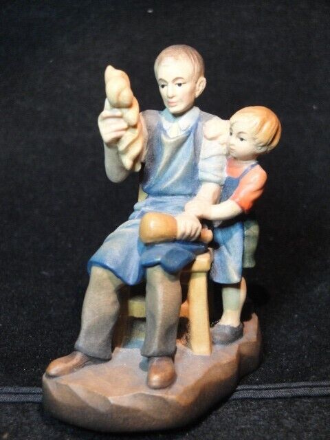 ANRI Artist Signed Hand Carved/Painted \