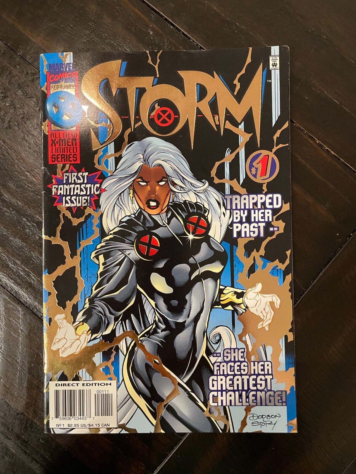 Storm  Vol. 1, No. 1 Marvel Comics 1996, 1st Solo Series, Gold Foil on Cover