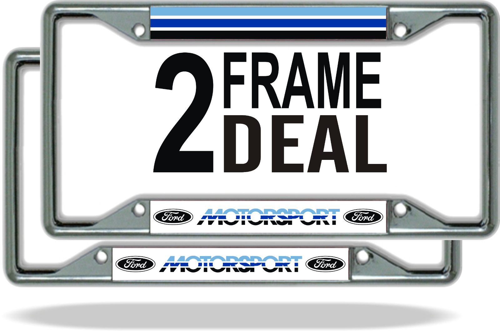 Ford Motorsport License Plate Frames X 2