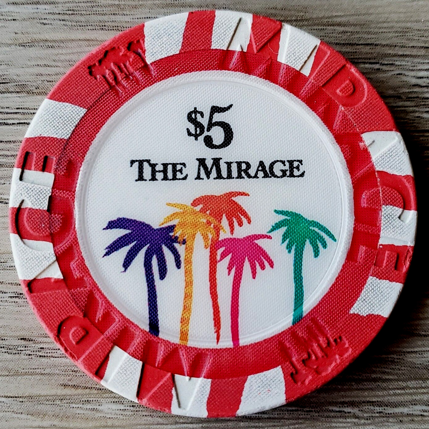 $5 Las Vegas Mirage House Casino Chip