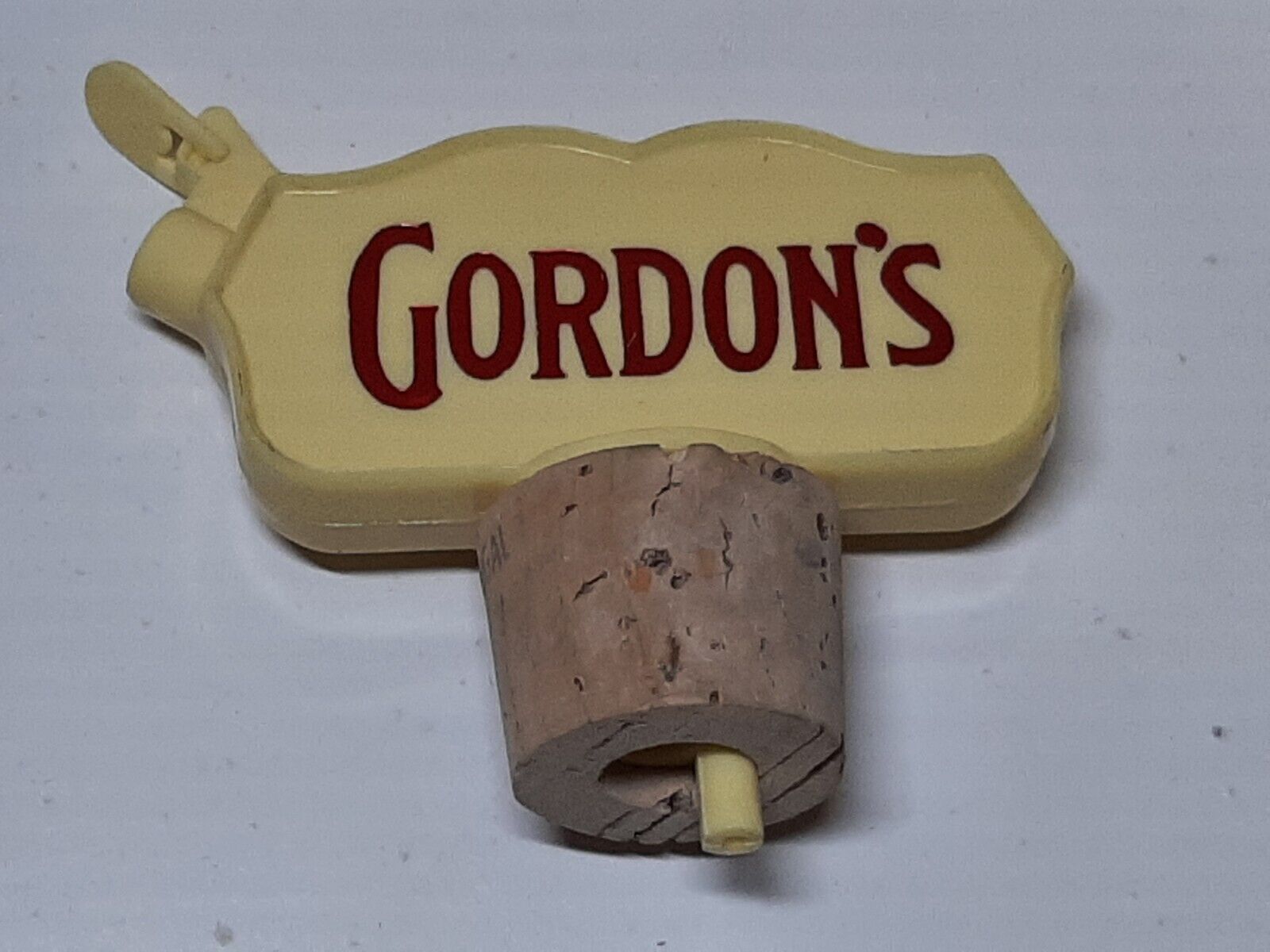 Gordons Gin Bottle Pourer Plastic Barware  Pub Advertising Vintage 1960s