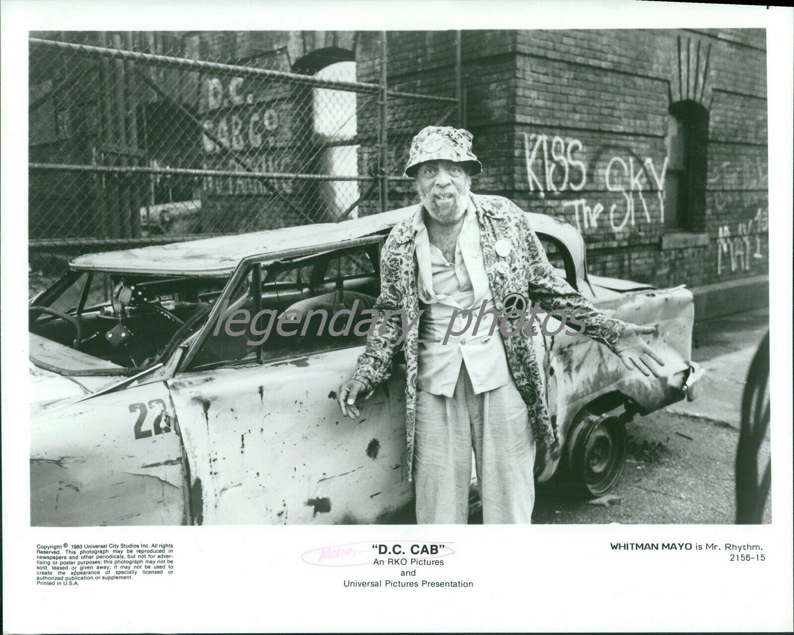 1983 D.C. Cab Whitman Mayo Original Press Photo