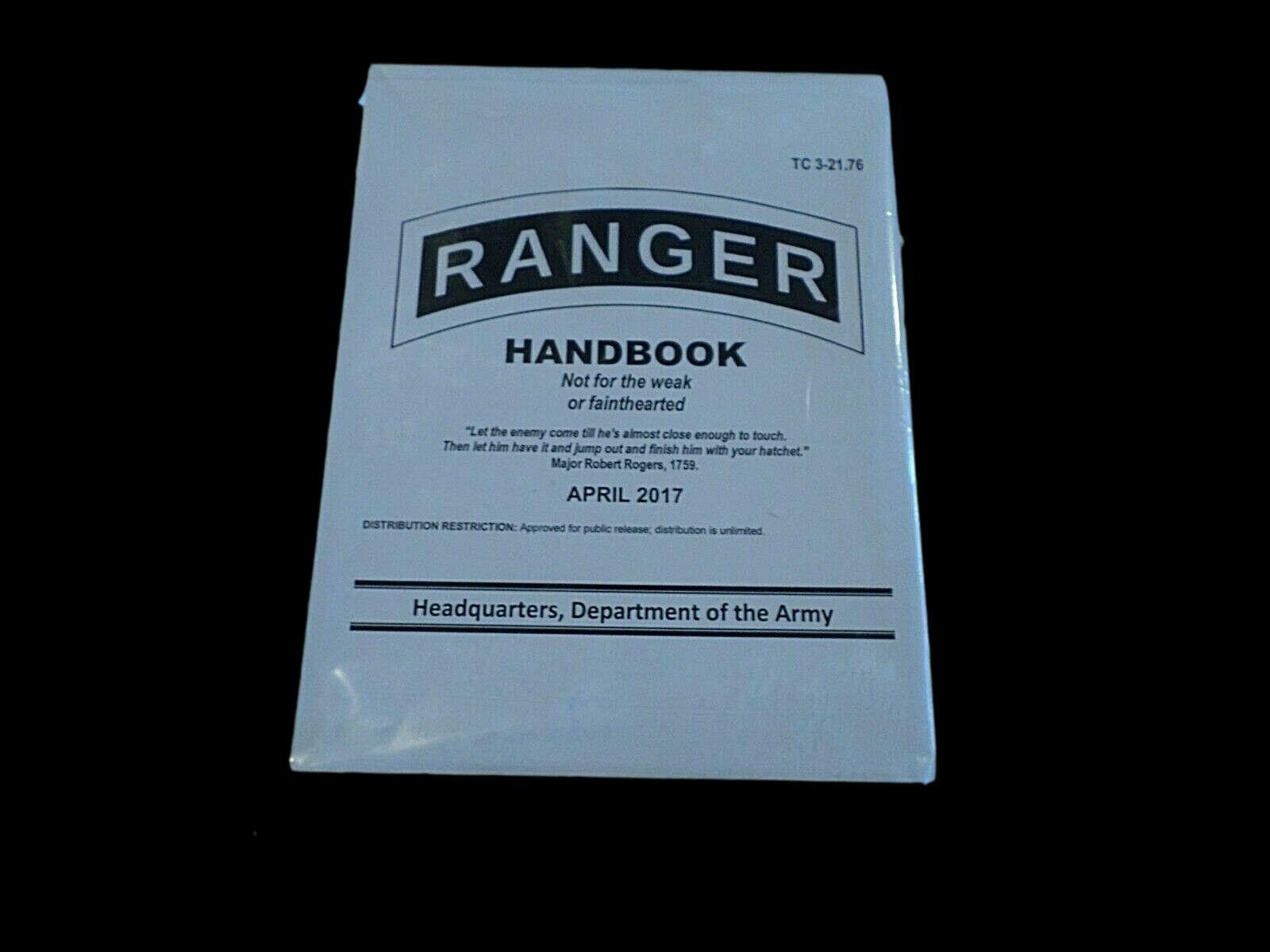 U.S ARMY RANGER HANDBOOK TRAINING BOOK MILITARY RANGER GUIDE BOOK
