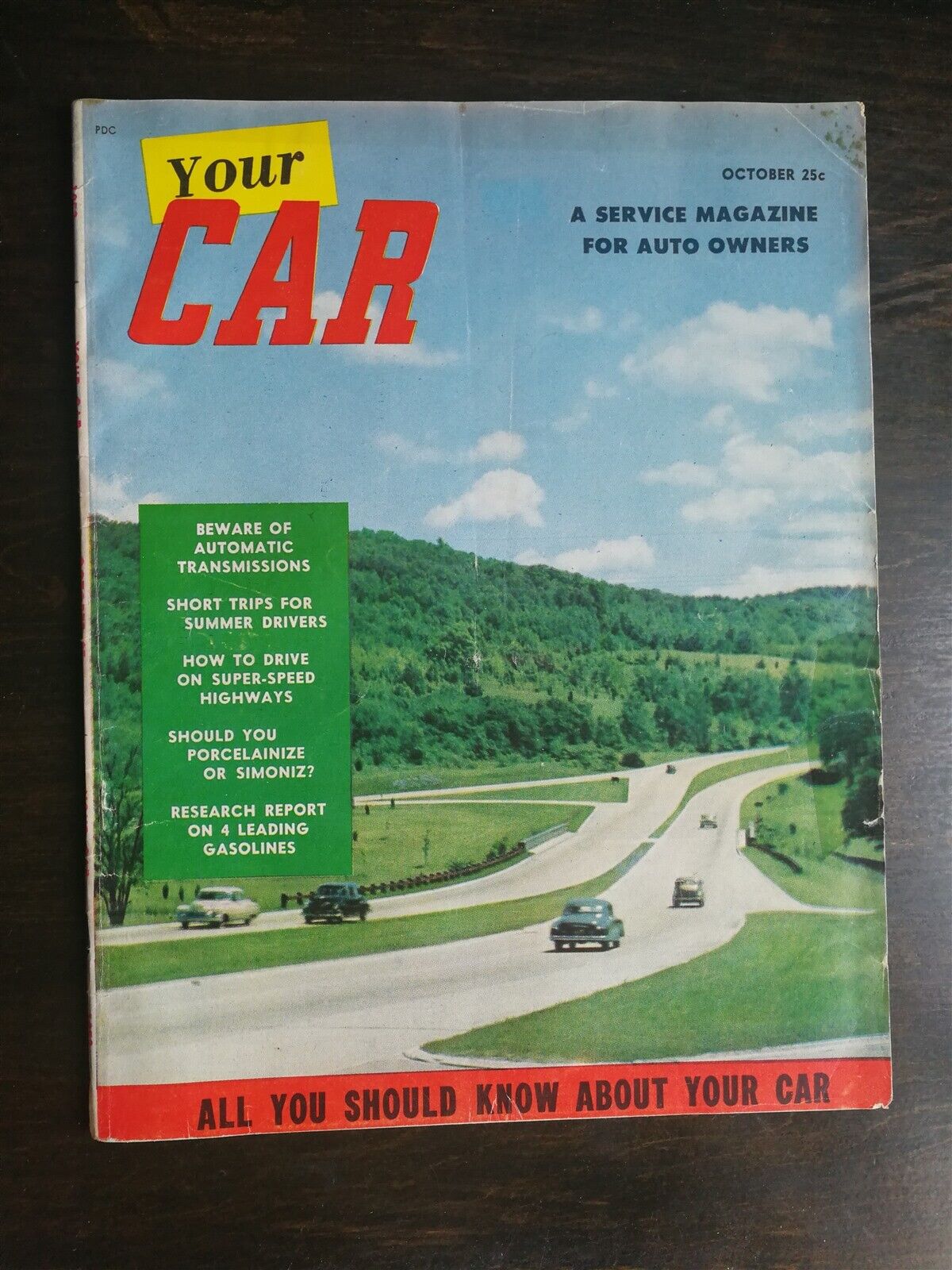 Your Car Magazine October 1953 - Service Magazine for Auto Owners