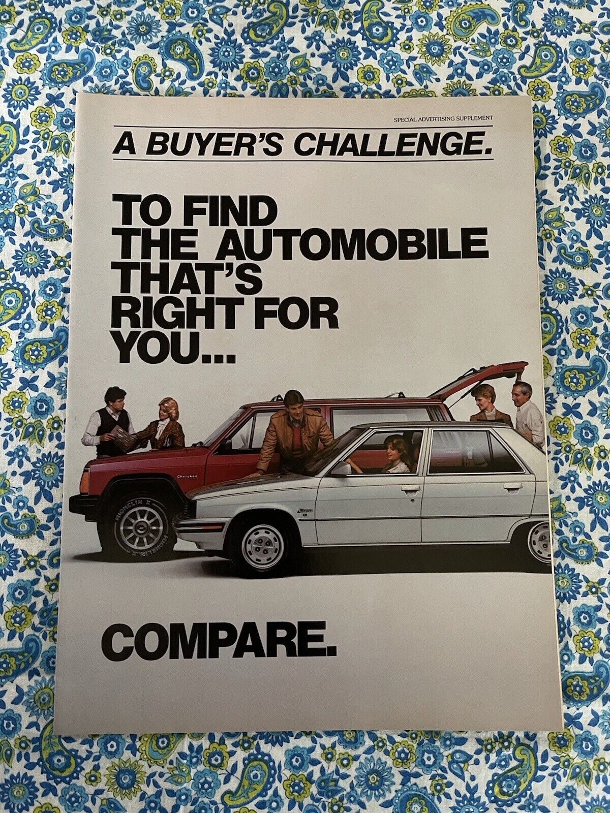 Vintage 1985 AMC Renault Jeep Vehicles Buyers Guide Print Ad