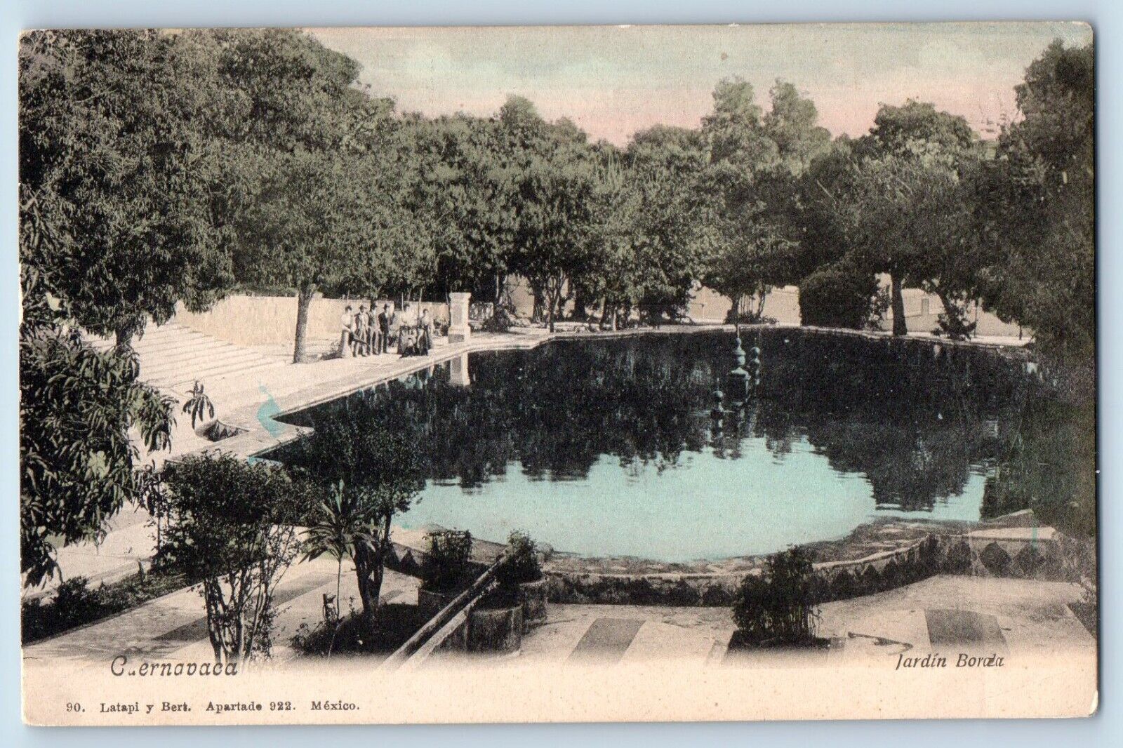 Cuernavaca Morelos Mexico Postcard Jardin Borda c1905 Antique Unposted