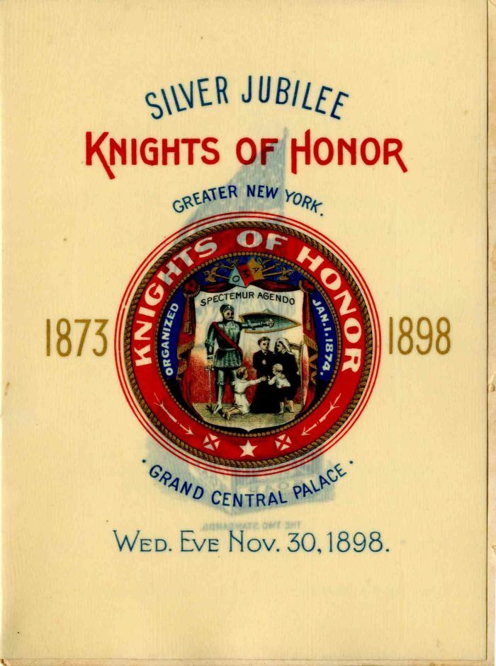 Silver Jubilee Knights of Honor Celluloid - Americana