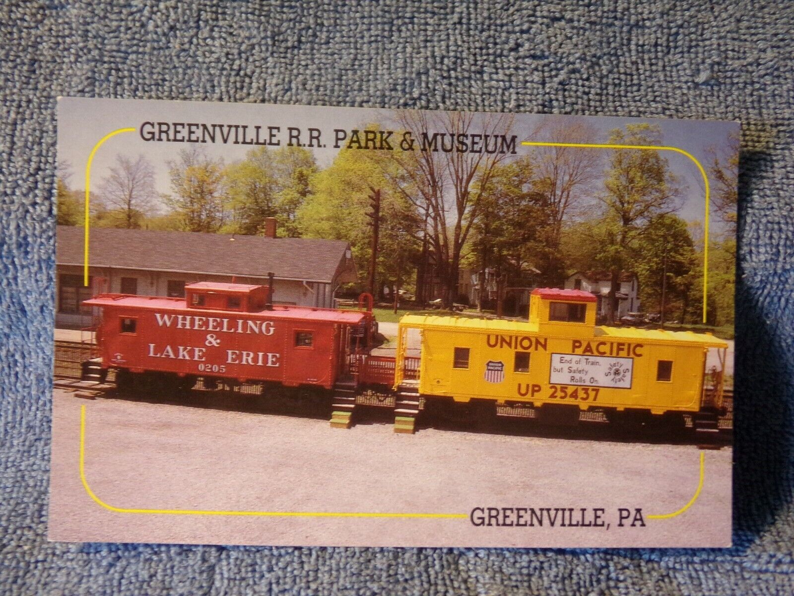 Vintage Postcard Greenville R.R. Park & Museum, Greenville, Pa.