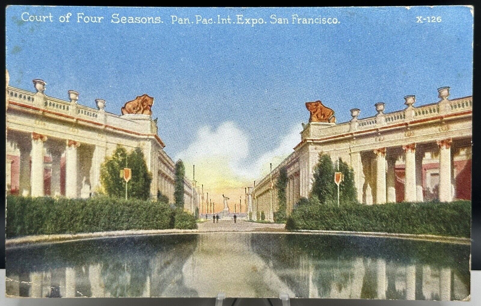 Antique 1915 Court Of 4 Seasons Postcard San Francisco California CA