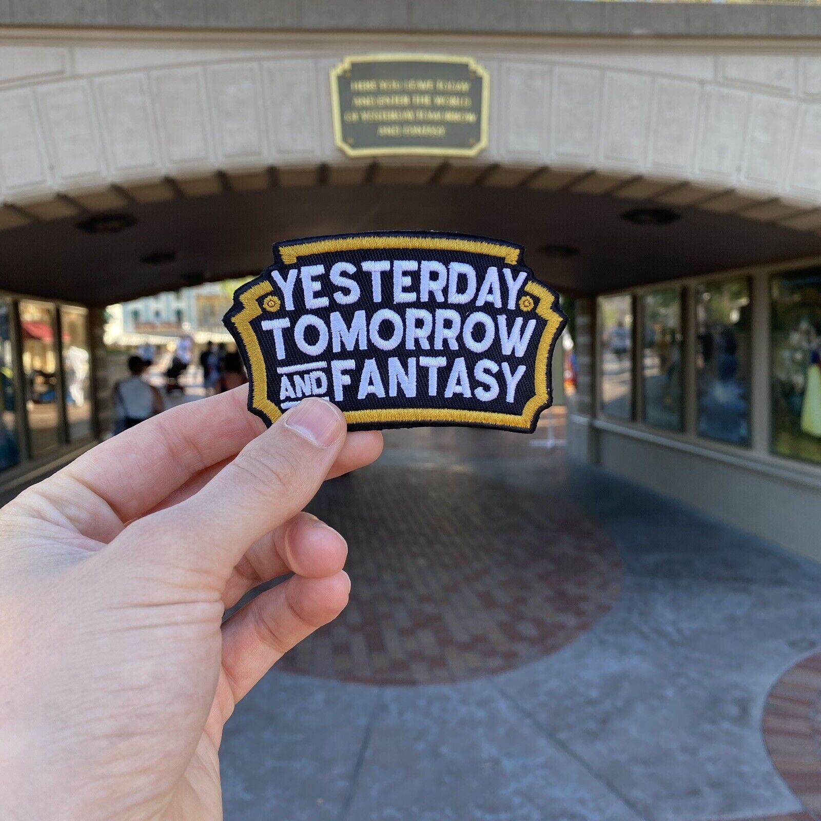 Yesterday, Tomorrow, and Fantasy Disneyland Entrance Plaque 4