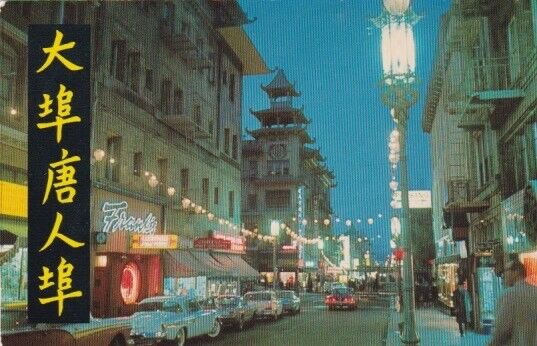 Night Street Scene-Chinatown-SAN FRANCISCO, California