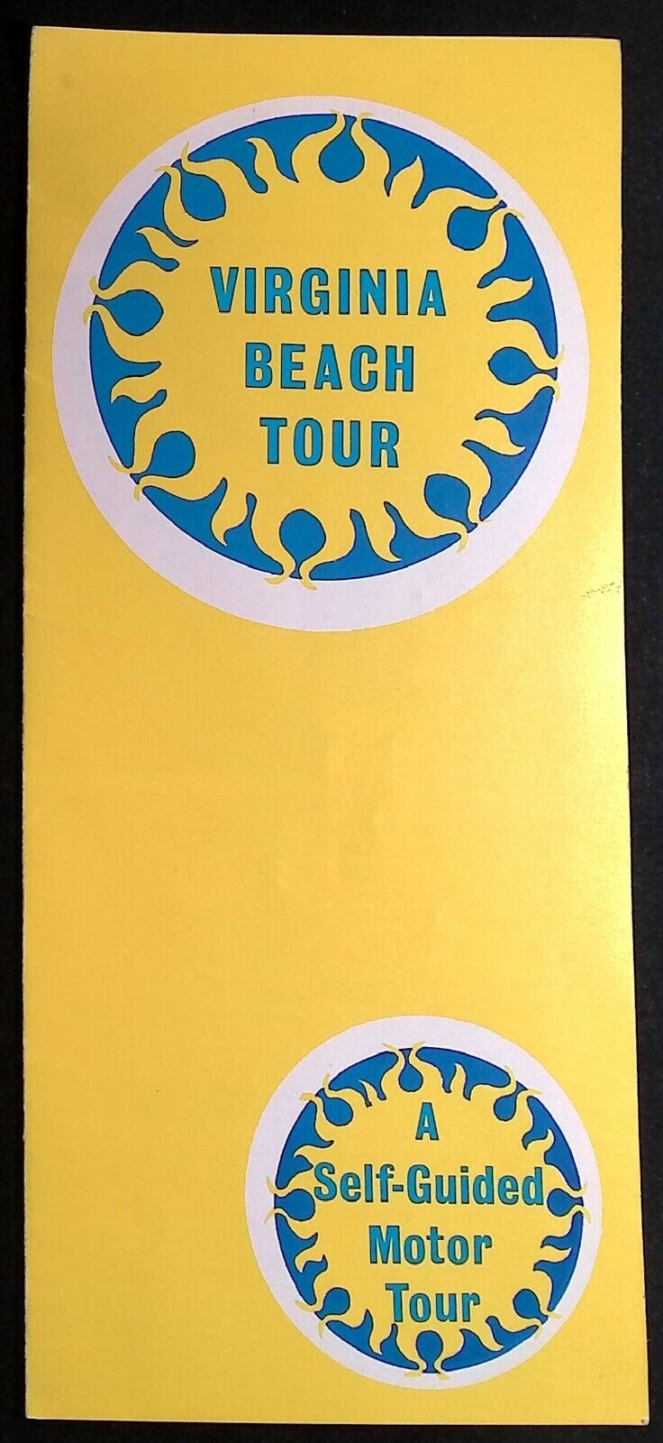 C.1970/80s Virginia Beach Self Guided Tour Brochure Map Airplanes Lighthouse P4