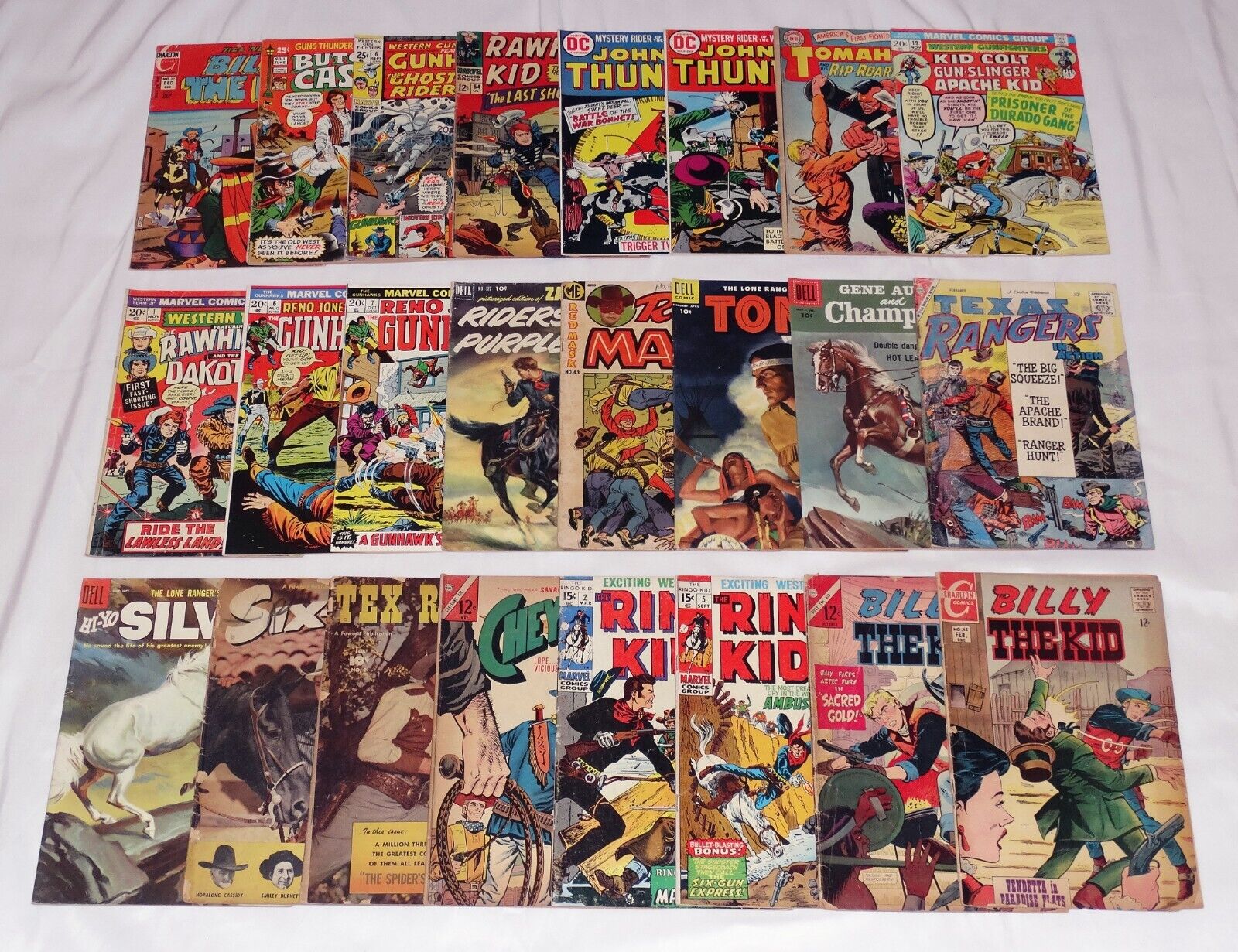 Western Charlton Dell Marvel DC+ Vintage Comics Low Grade Reader Lot 1950\'s+