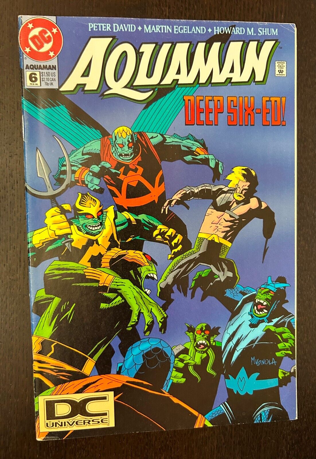 AQUAMAN #6 (DC Comics 1995) -- DC UNIVERSE LOGO VARIANT -- VF-