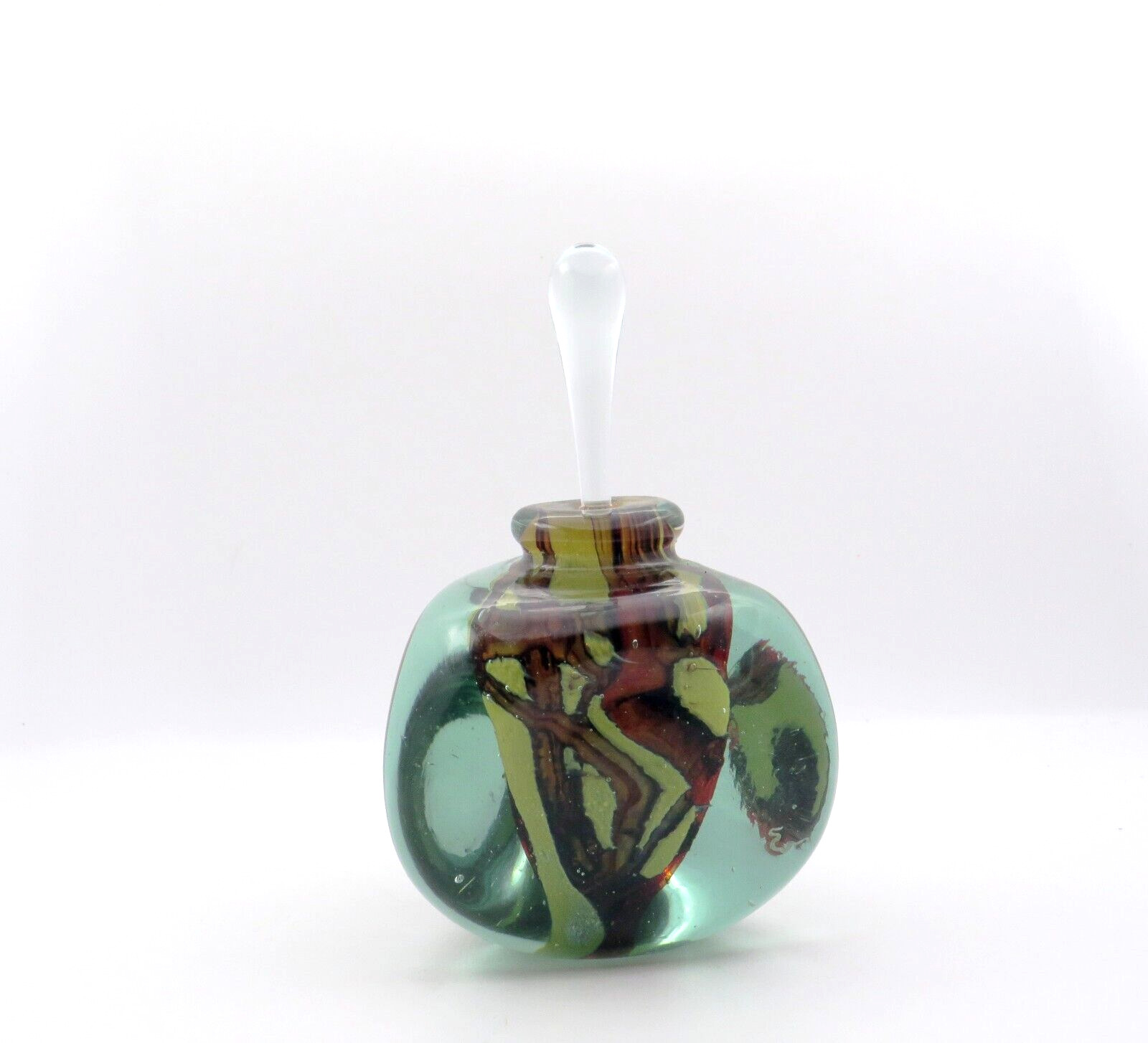 Vintage Late 20th Century Mdina Art Glass Perfume Scent Bottle Circa 1970