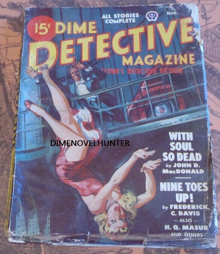 DIME DETECTIVE MAGAZINE MARCH 1948 VOL33 #3 DETECTIVE PULP MAGAZINE