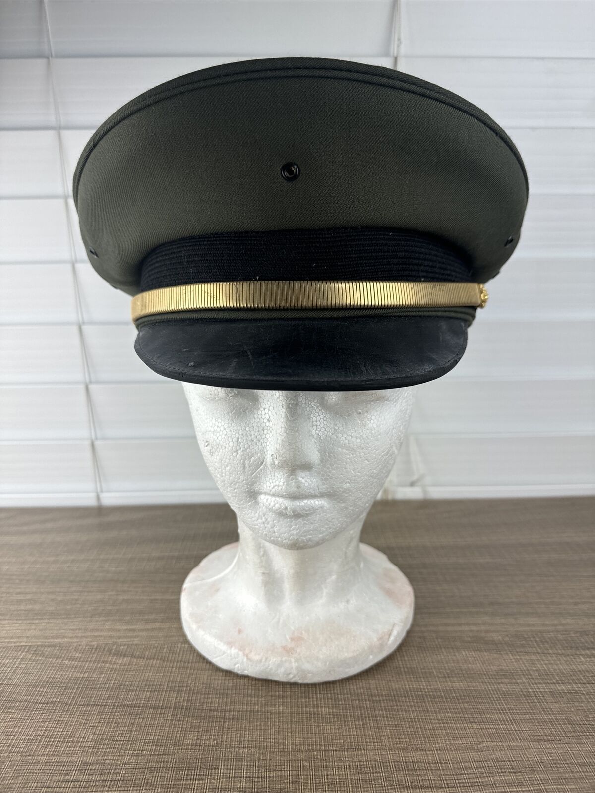 Vintage Green California Corrections Officer Hat Cap Eureka Butlers Uniforms