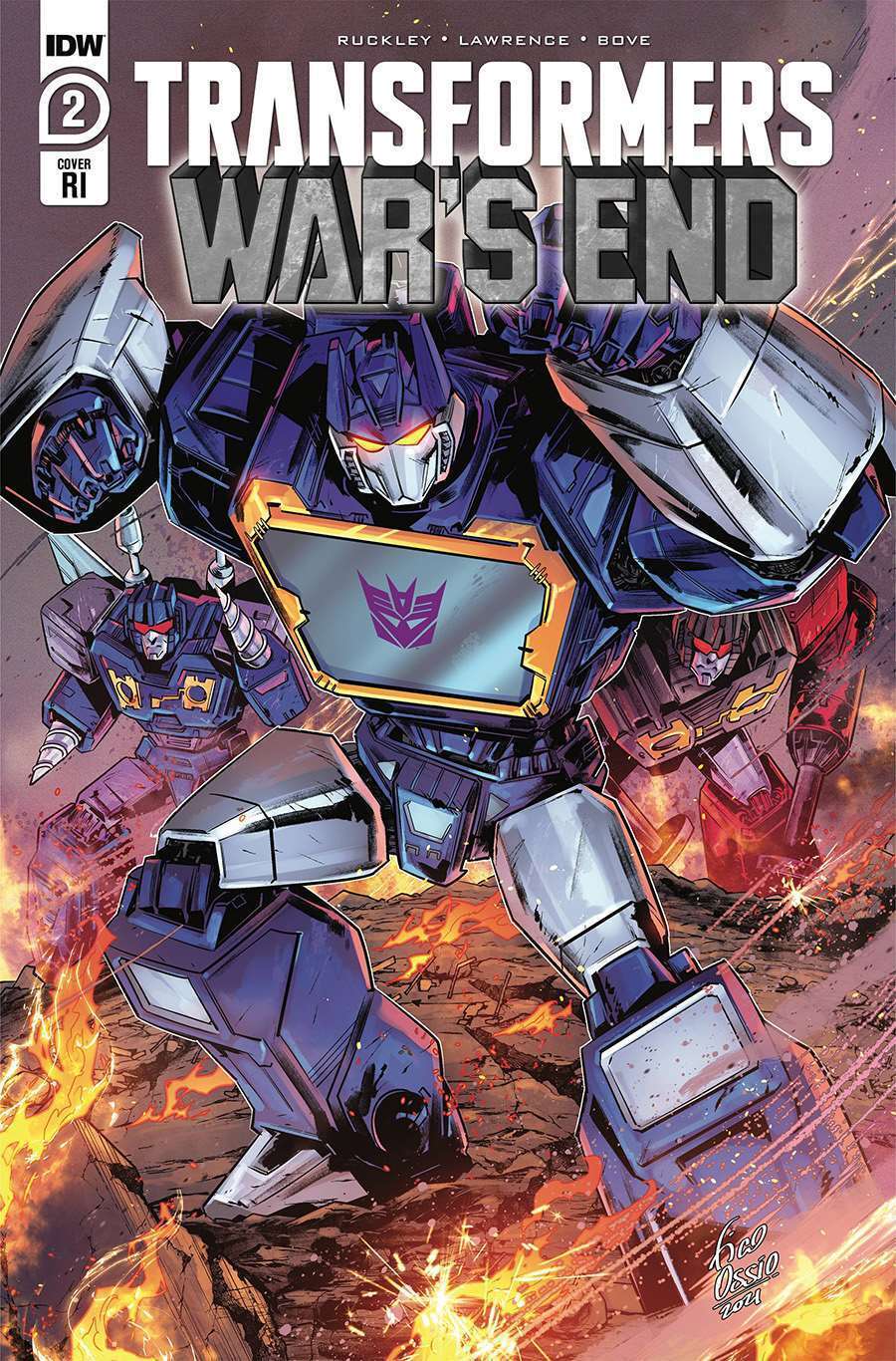 Transformers: War\'s End #2C VF/NM; IDW | RI 1:10 variant - we combine shipping