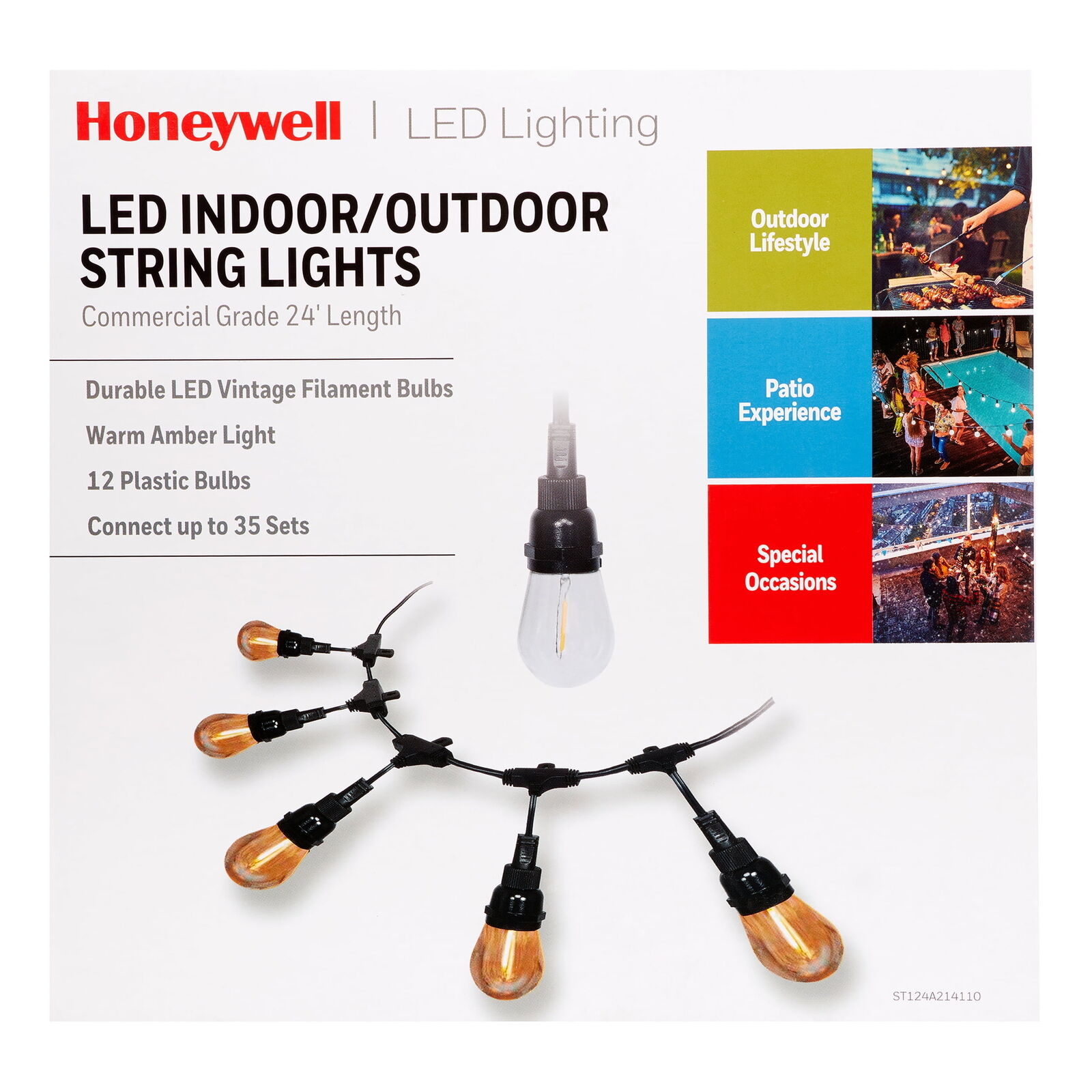 24' 12 Light Filament LED String Light