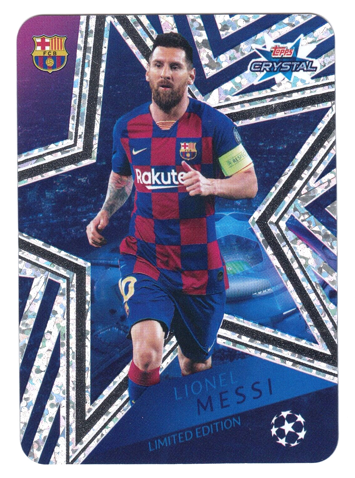 2019-20 Topps Crystal UEFA Lionel Messi Limited Edition FC Barcelona #LE1