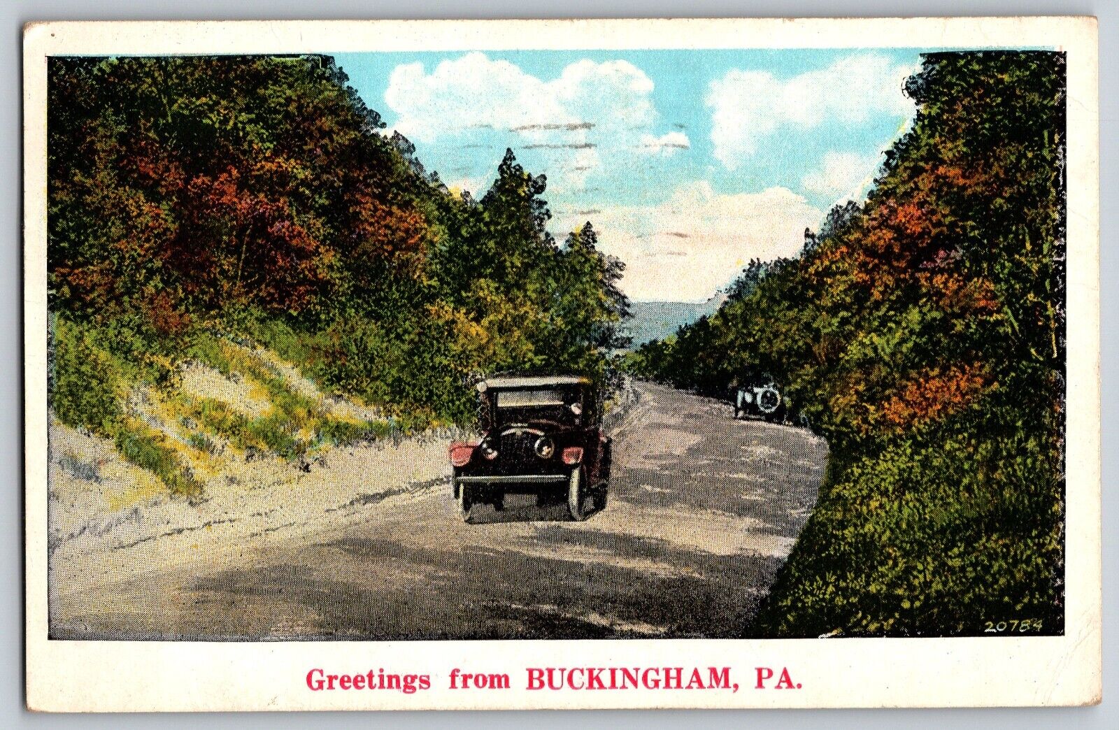 Pennsylvania - Greetings From Buckingham, Roadside Attraction - Vintage Postcard