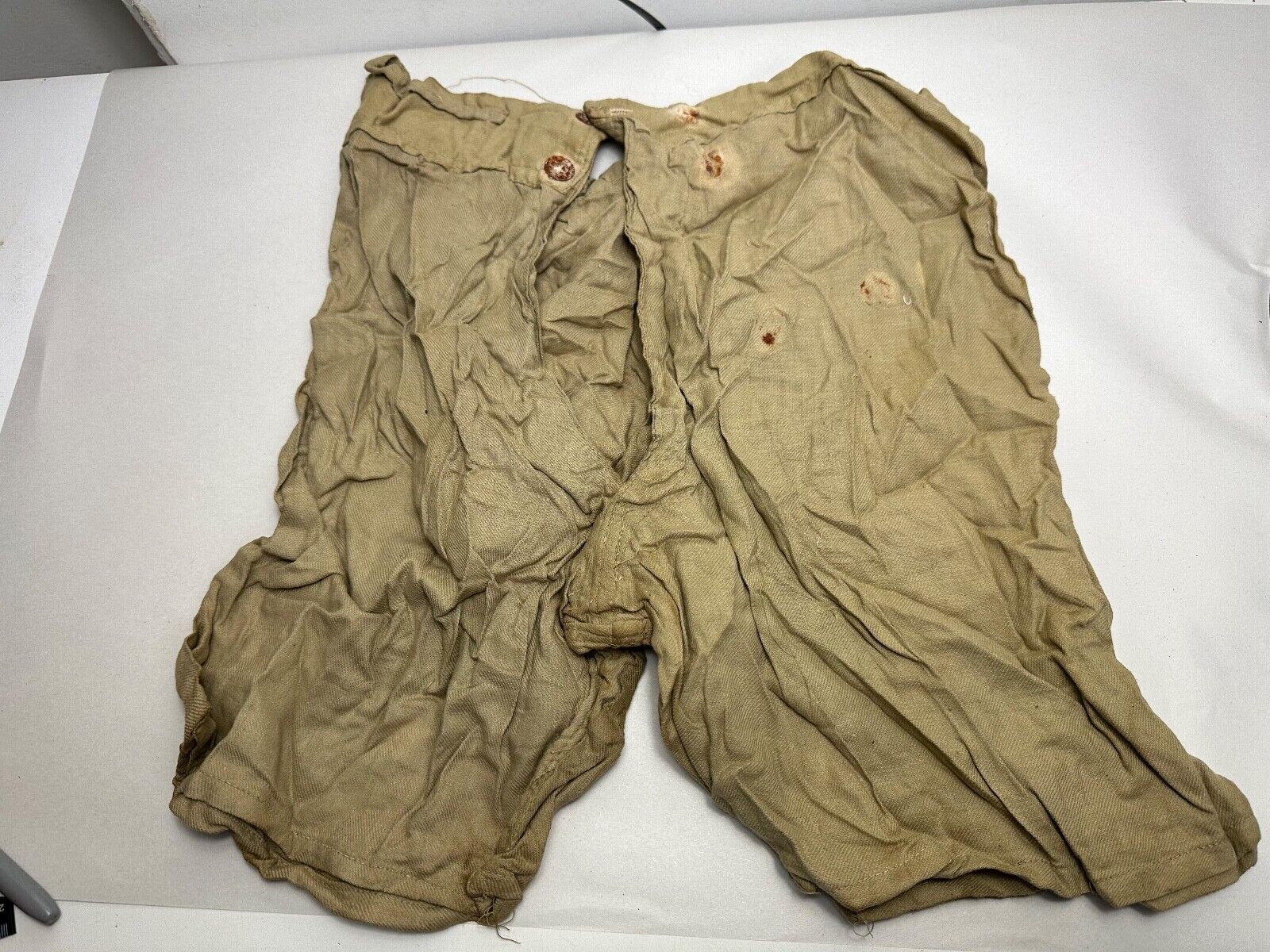 Original WW2 British Army 1942/1943 Dated Tan Boxer Shorts - New Old Stock
