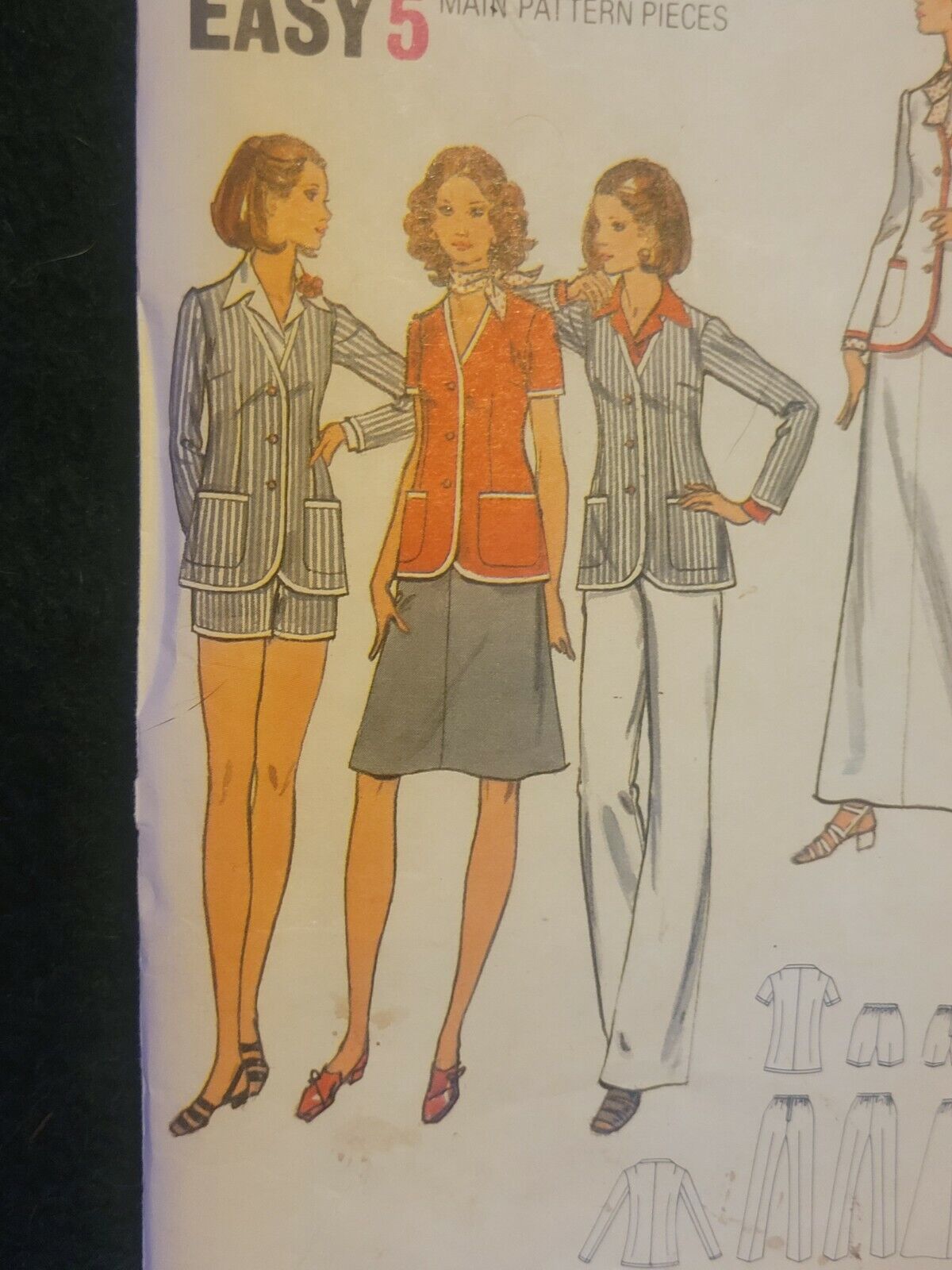 BUTTERICK Women Sewing Pattern 6621 Size 18.5 Bust 41 UNCUT Jacket Pants Short 