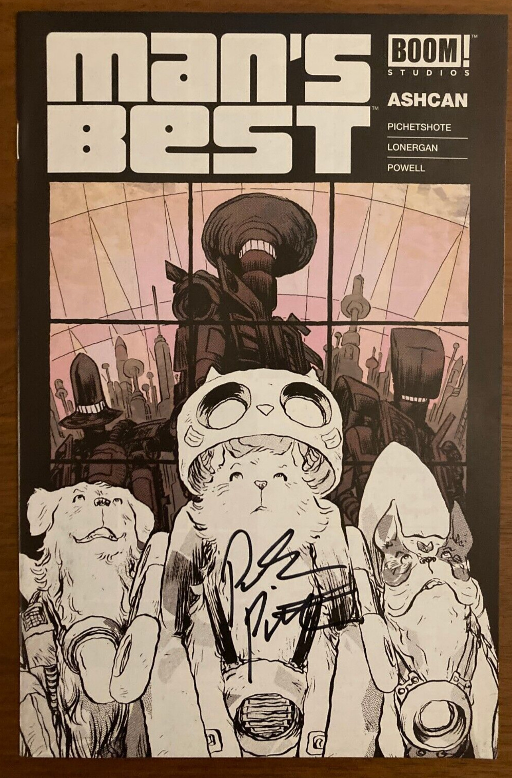 Man's Best #1 PREVIEW Ashcan Comicspro VARIANT🔥SIGNED🔥 BY PICHETSHOTE  BOOM