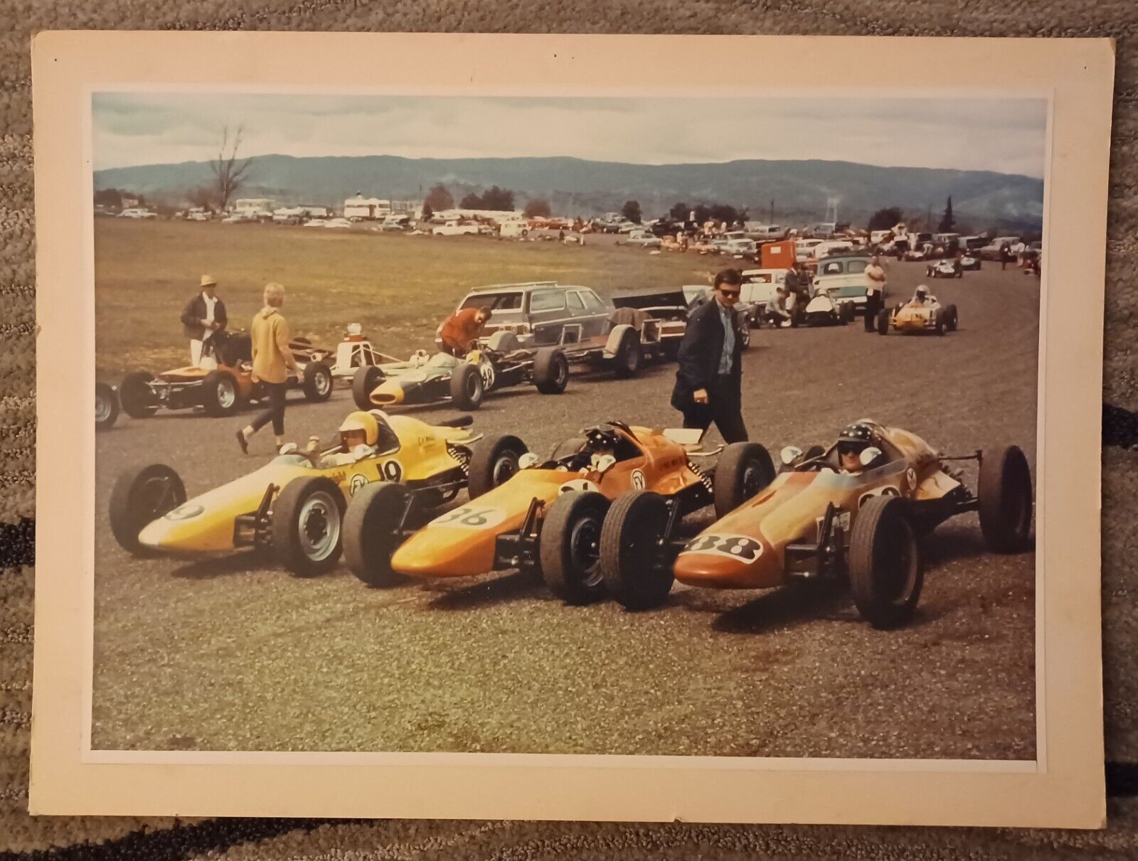 Vintage Photography. Race Cars.