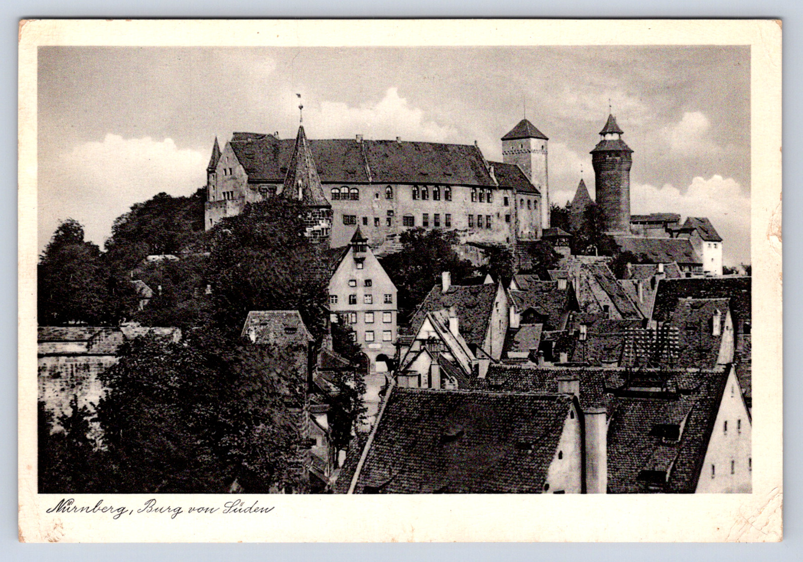 Vintage Postcard Nürnberg Burg von Luden Germany