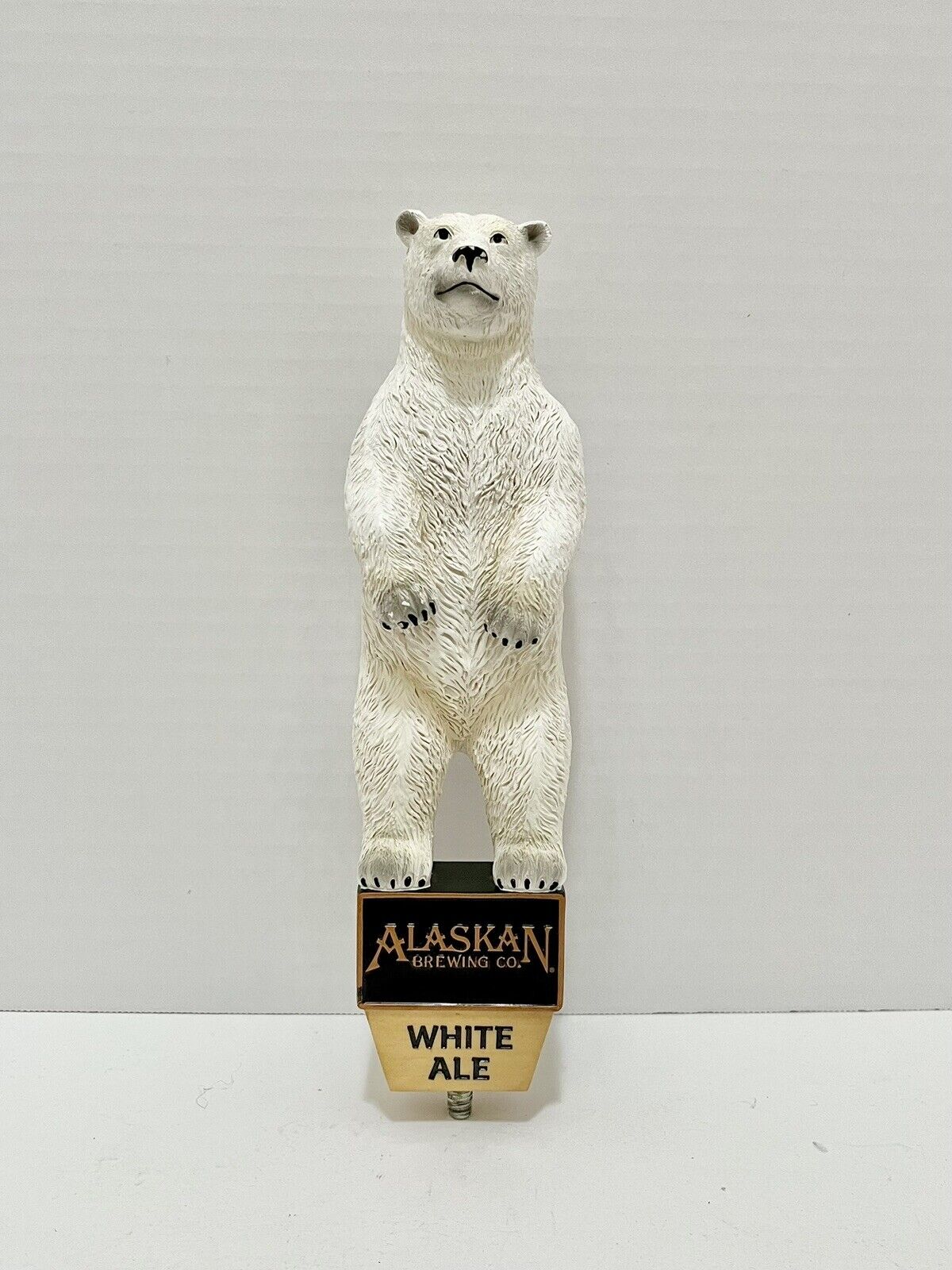 Alaskan Brewing White Ale Beer Tap Handle Polar Bear Draft 10”