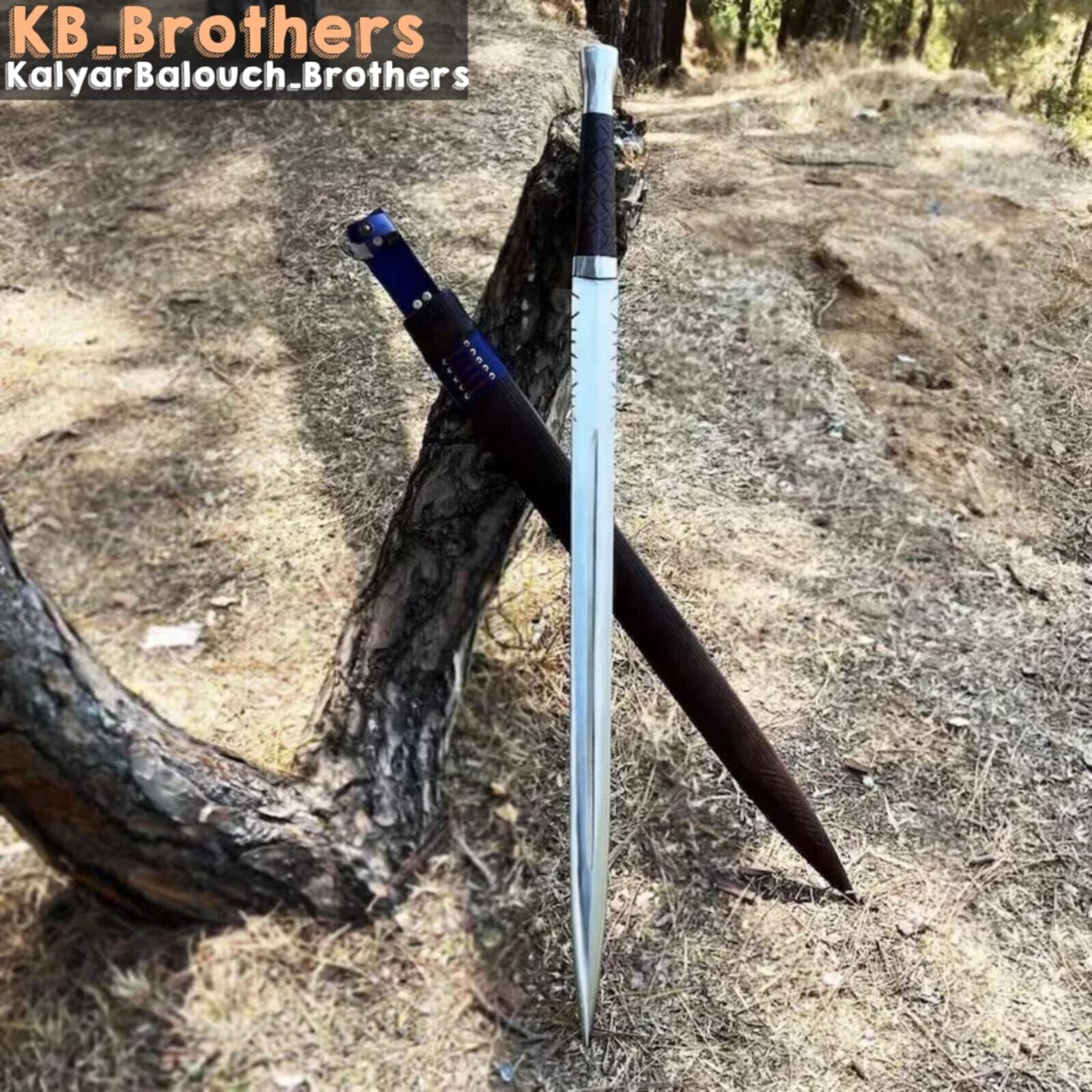 Handmade 5160 High Carbon Steel Fixed Blade AUTHENTIC Sword-Hunting-36-inches.