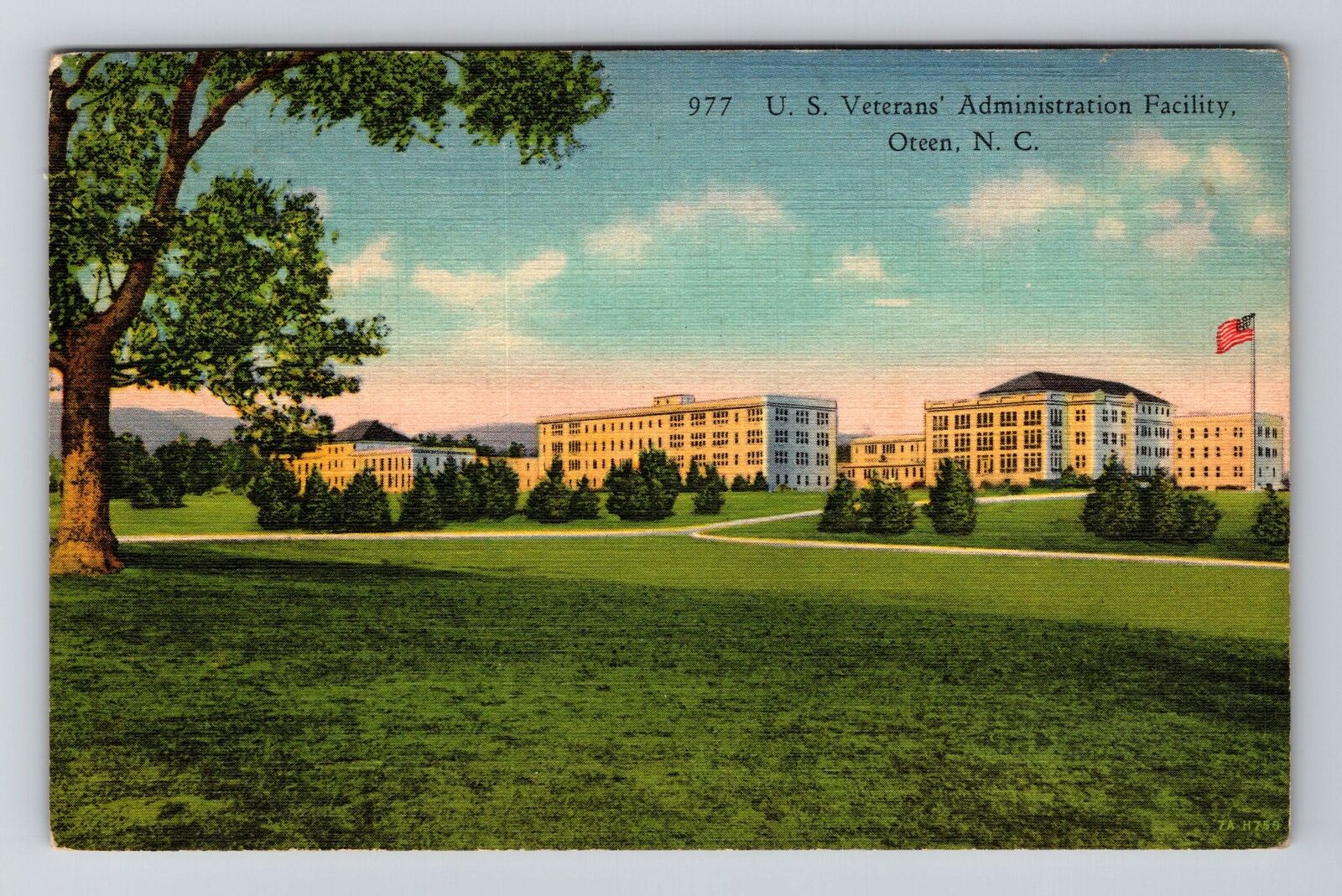 Oteen NC-North Carolina, US Veterans Administration, c1937 Vintage Postcard