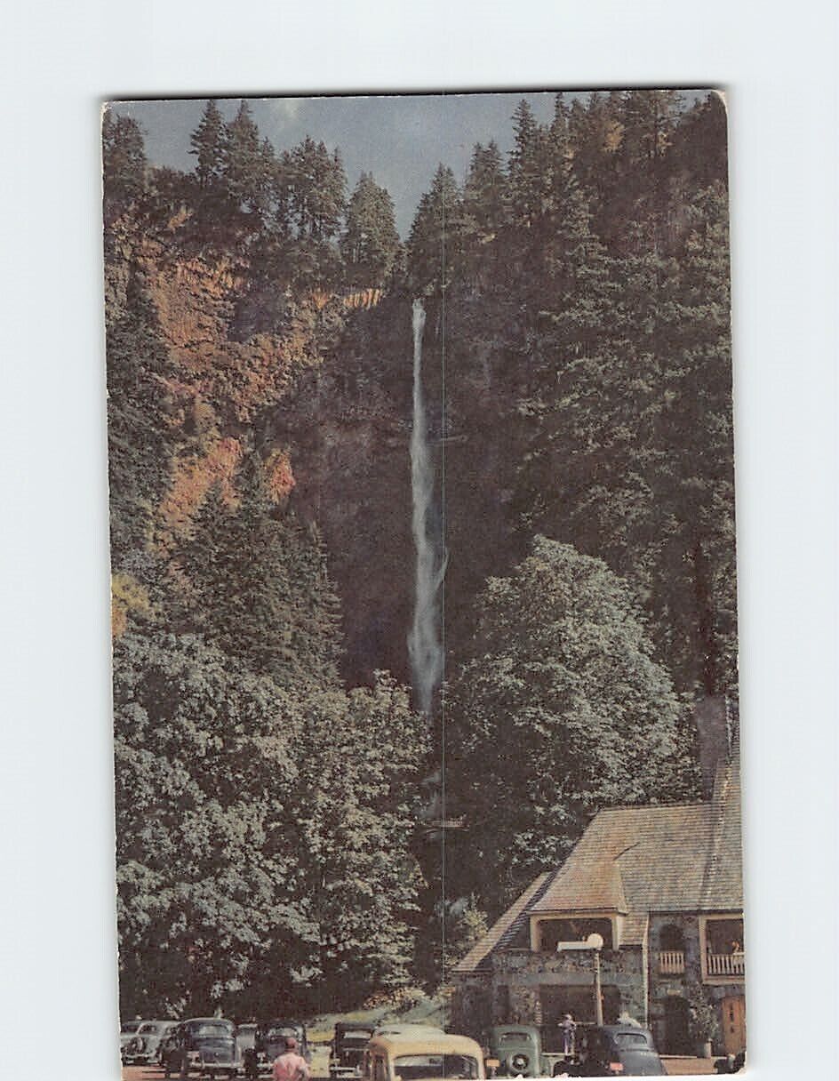 Postcard Multnomah Falls Upper Columbia Gorge Oregon USA