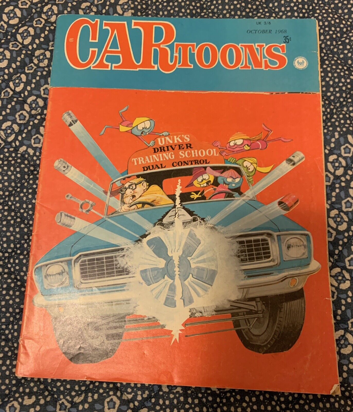 CARtoons Magazine ~ #43 October 1968 ~ Petersen Publishing Co. *MAJOR FLAW*