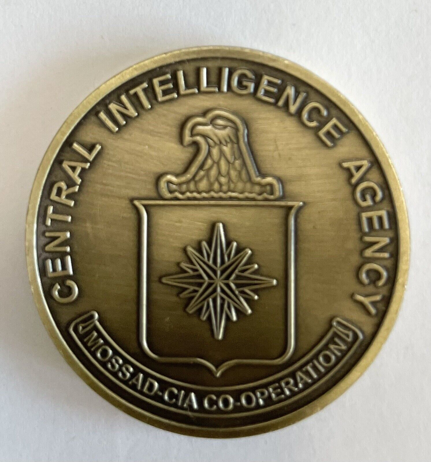 Rare US Israel CIA  Secret Joint Operation Challenge Coin