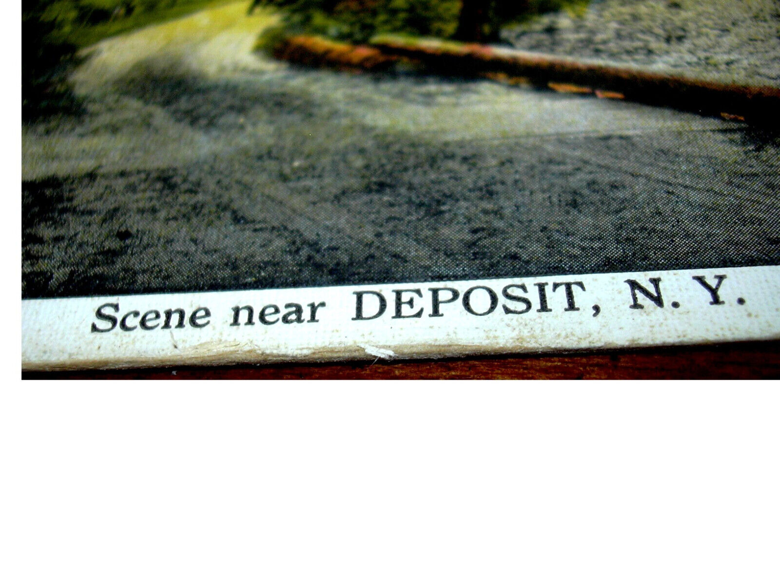 1922 Postcard SCENE NEAR DEPOSIT NY Posted & Written
