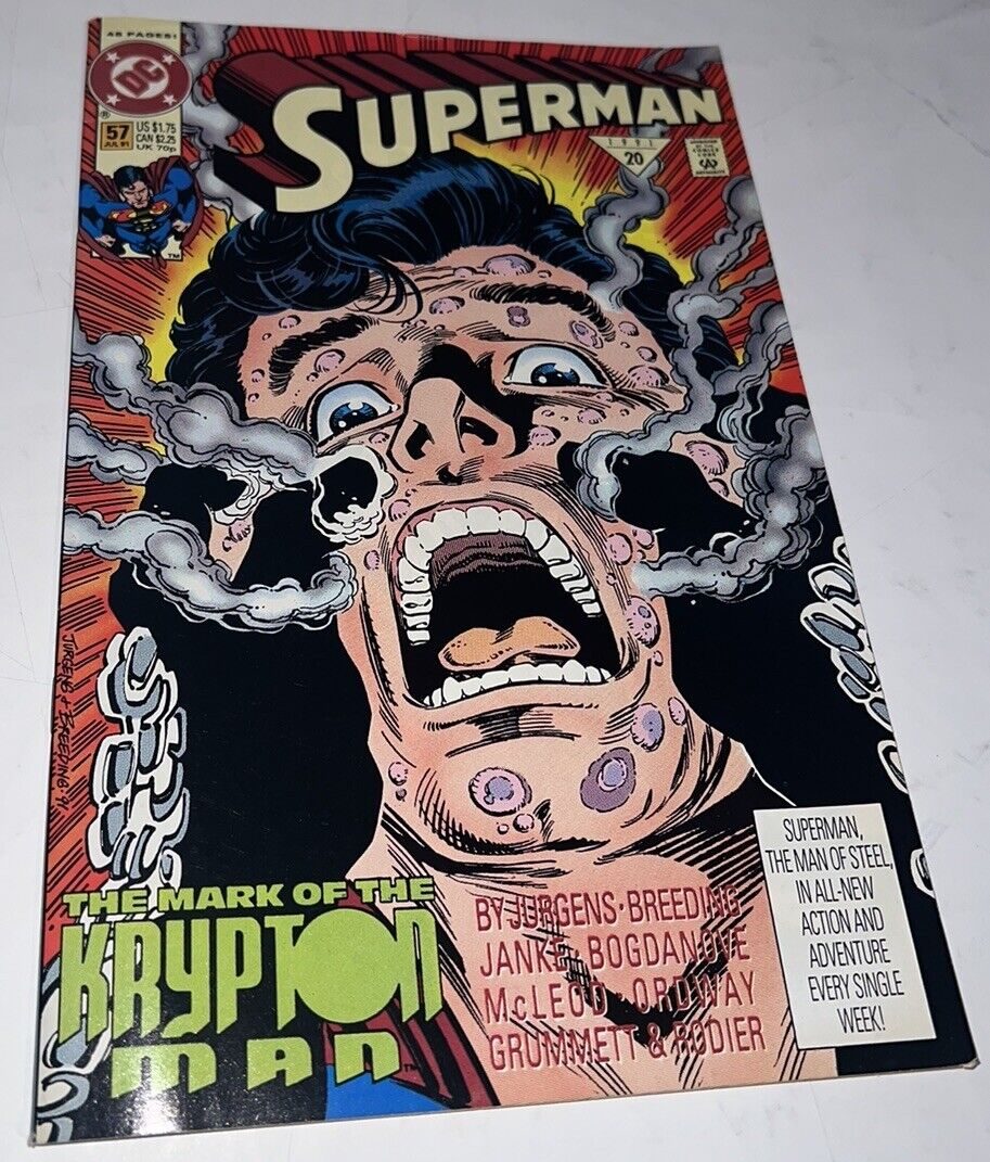 Superman #57 The Mark of the Krypton Man 1991 DC Comics VF/NM Book