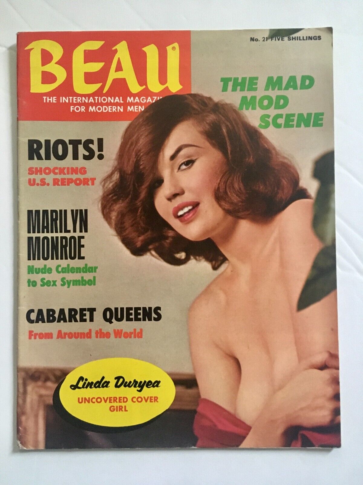 Beau Magazine Vol.3 No.21  Marilyn Monroe Linda Duryea February 1968 Rare UK