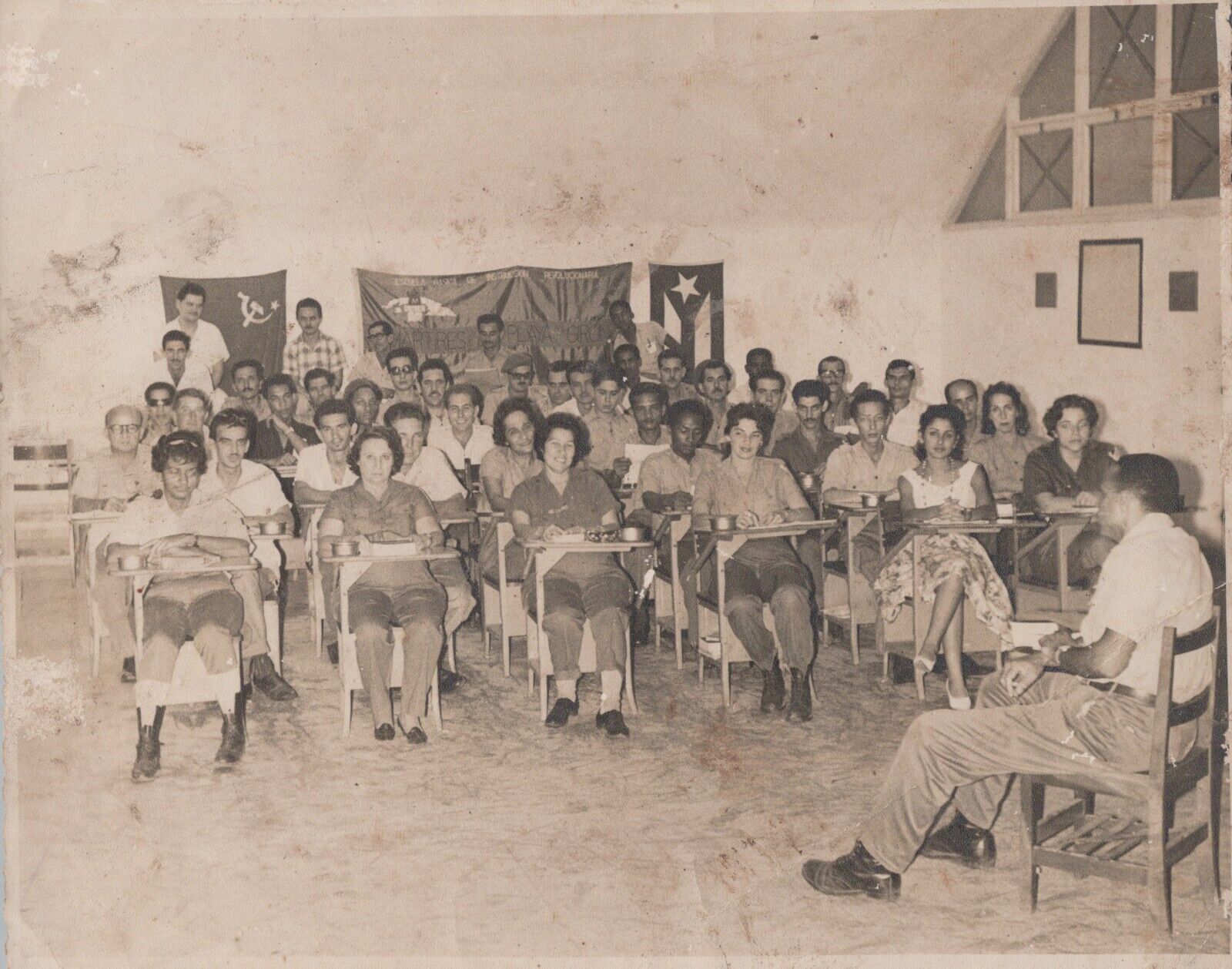 CUBA CUBAN REVOLUTION MOMENT SCHOOL REBELS PORTRAIT 1960s ORIGINAL Photo C47